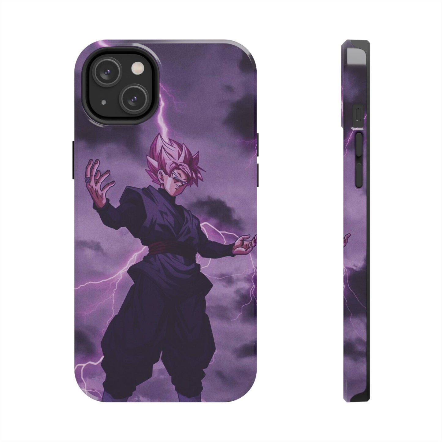 Black Goku Anime Tough Phone Case - Dragon Ball Z Inspired Design