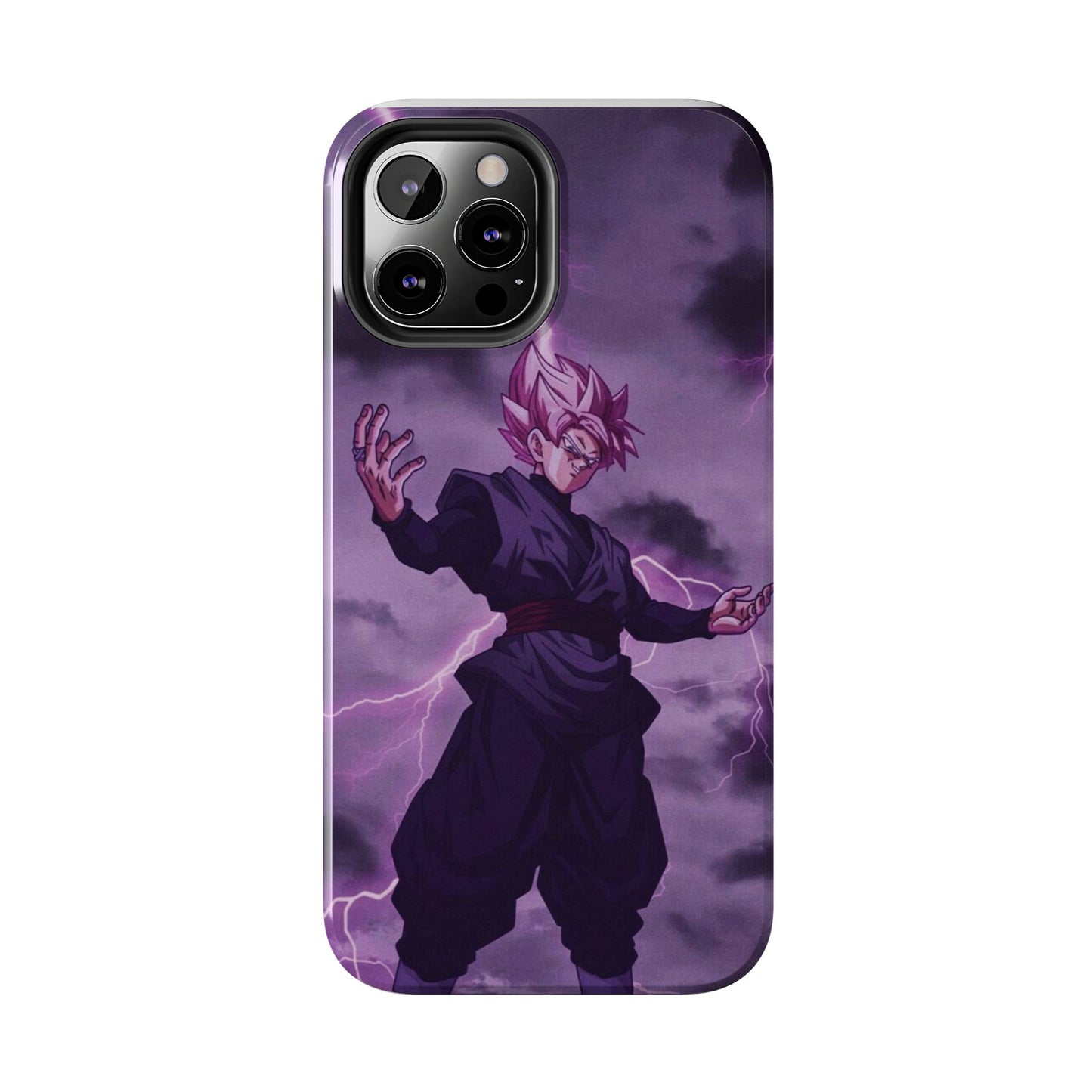 Black Goku Anime Tough Phone Case - Dragon Ball Z Inspired Design
