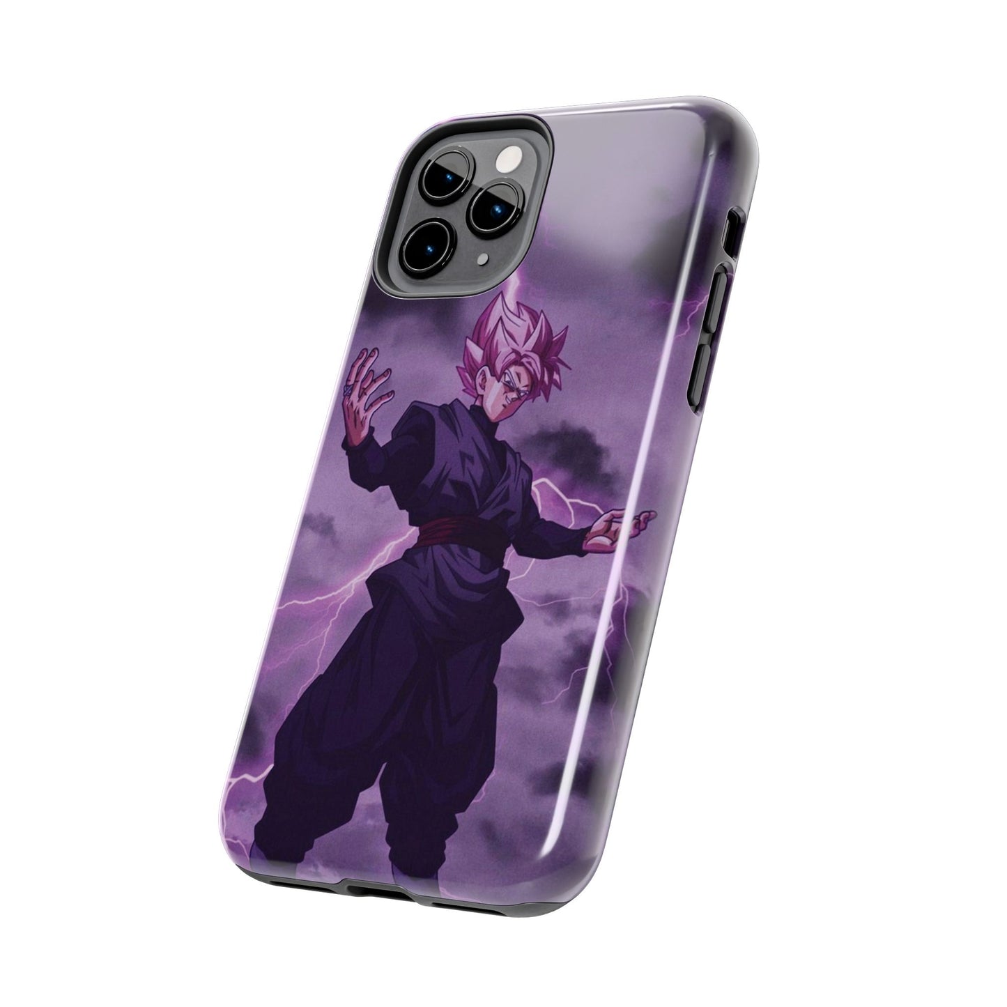 Black Goku Anime Tough Phone Case - Dragon Ball Z Inspired Design