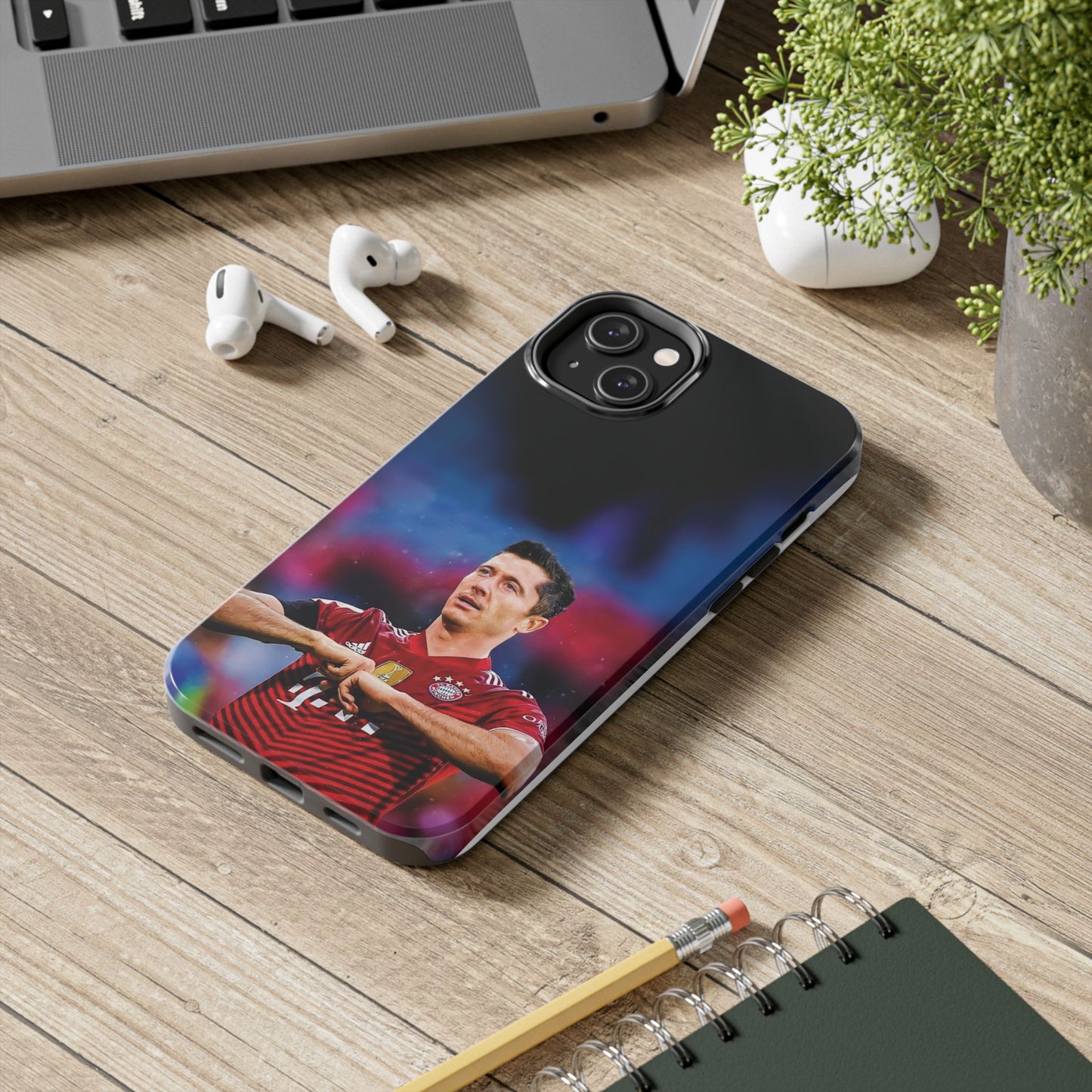 Robert Lewandowski Soccer Tough Phone Cases - Featuring Legendary Player Design