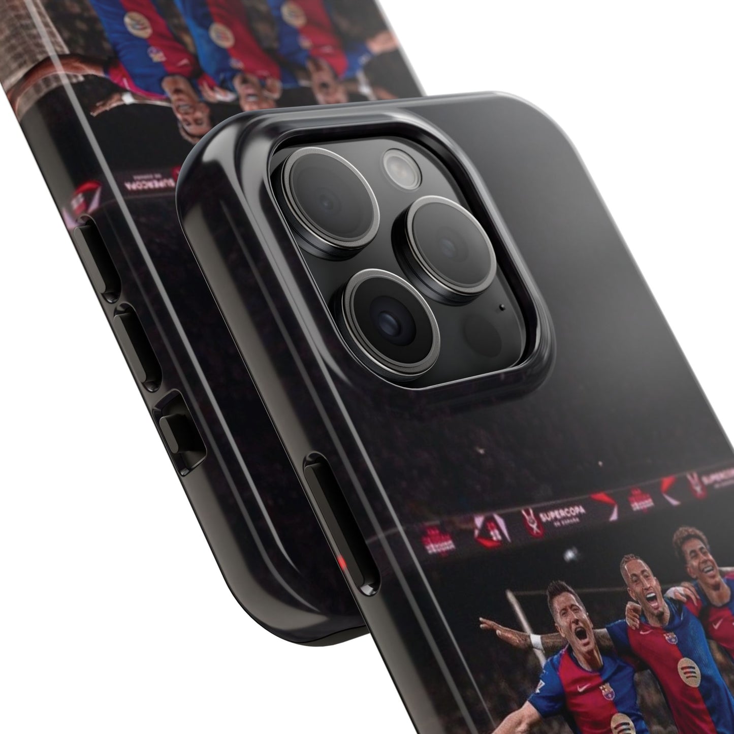 Lewandowski, Raphinha, Lamine Yamal Soccer Team Tough Phone Case - Durable Protection for Fans!
