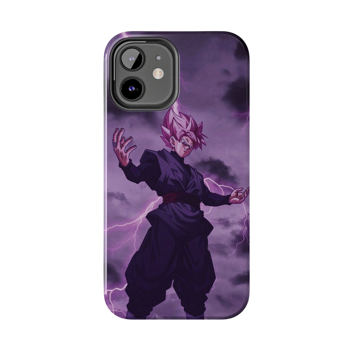 Black Goku Anime Tough Phone Case - Dragon Ball Z Inspired Design