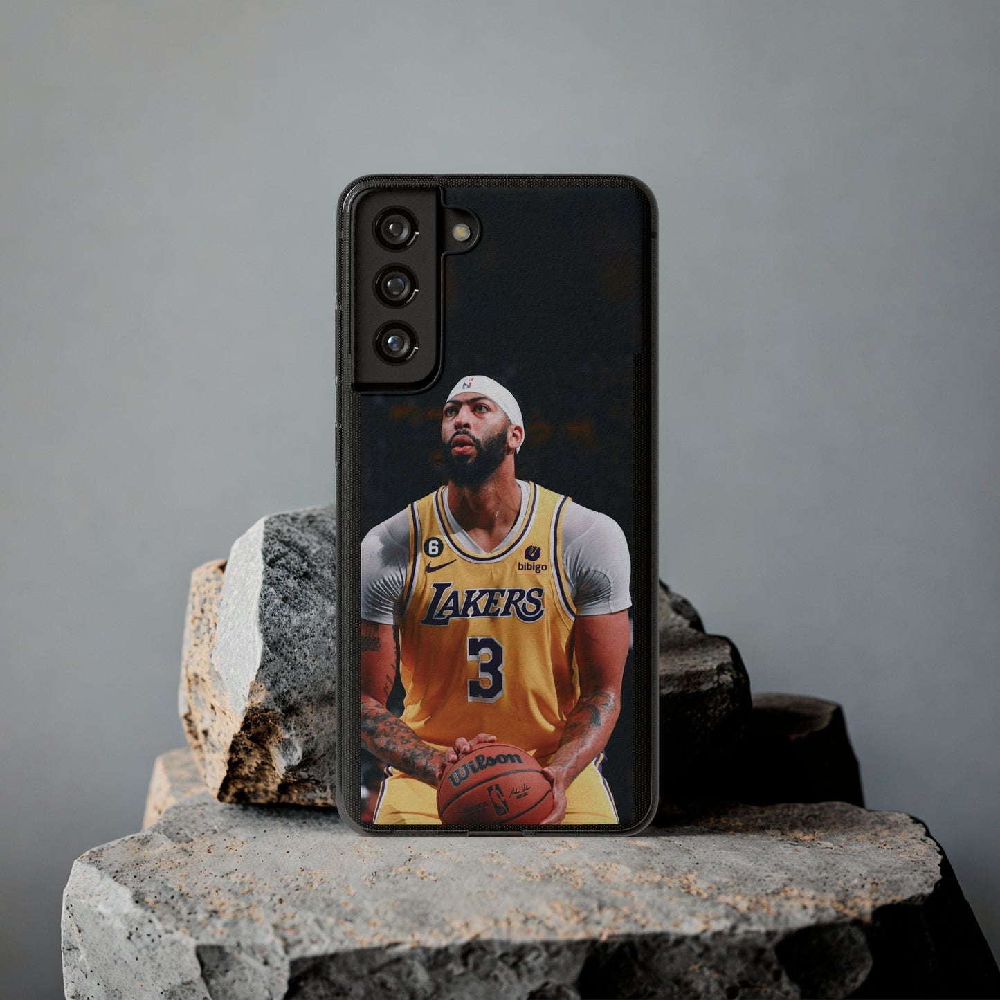 Anthony Davis Lakers Soft Phone Case - Perfect Gift for Basketball Fans