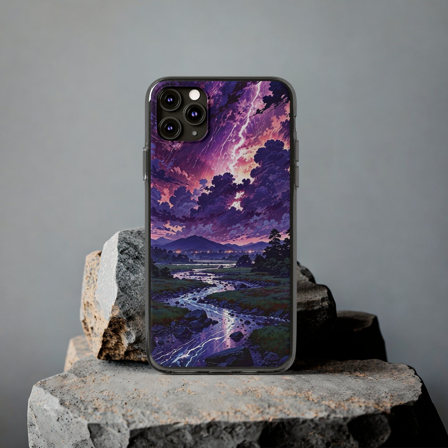 Scenic Nature Soft Phone Case - Stunning Landscape Design for Wilderness Lovers