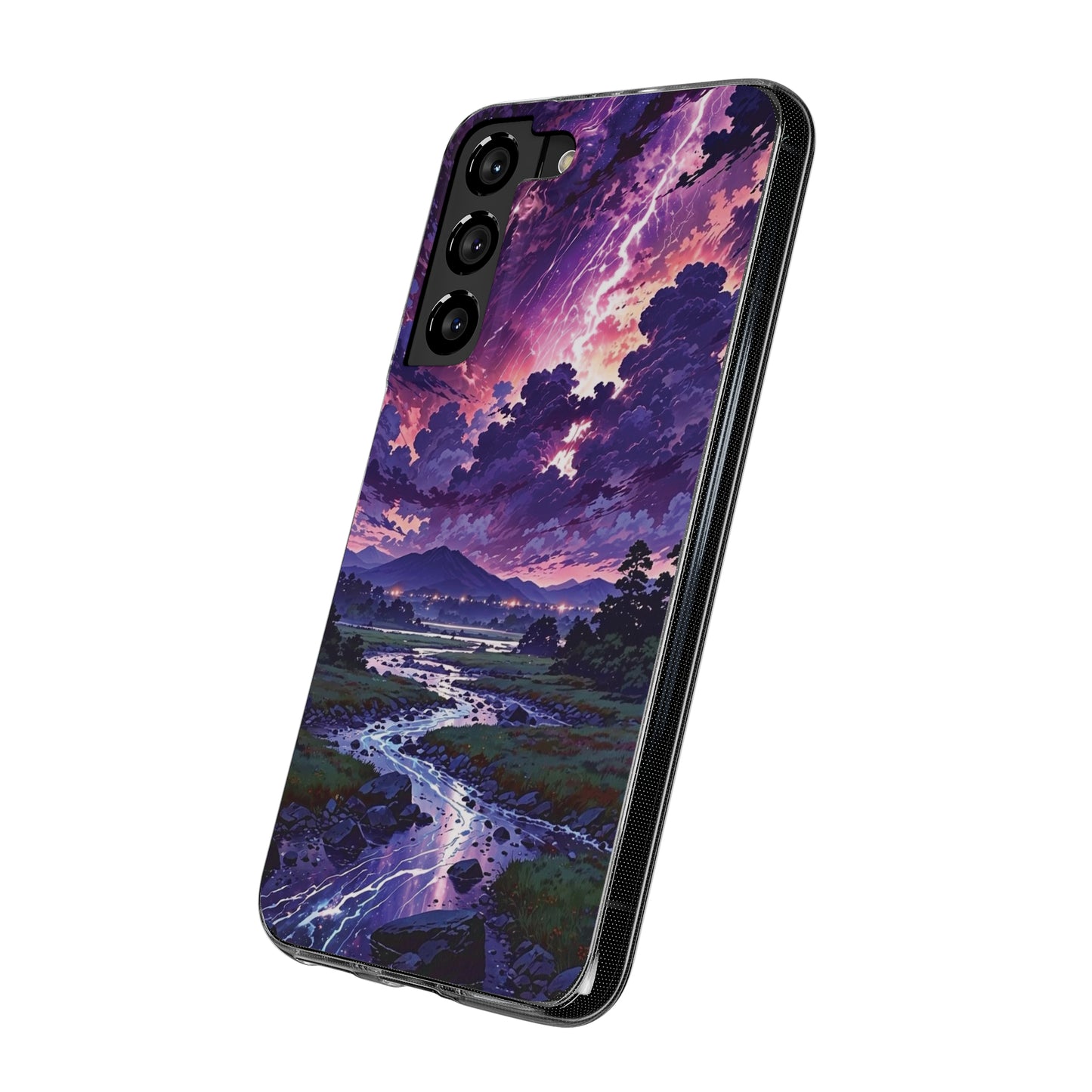 Scenic Nature Soft Phone Case - Stunning Landscape Design for Wilderness Lovers