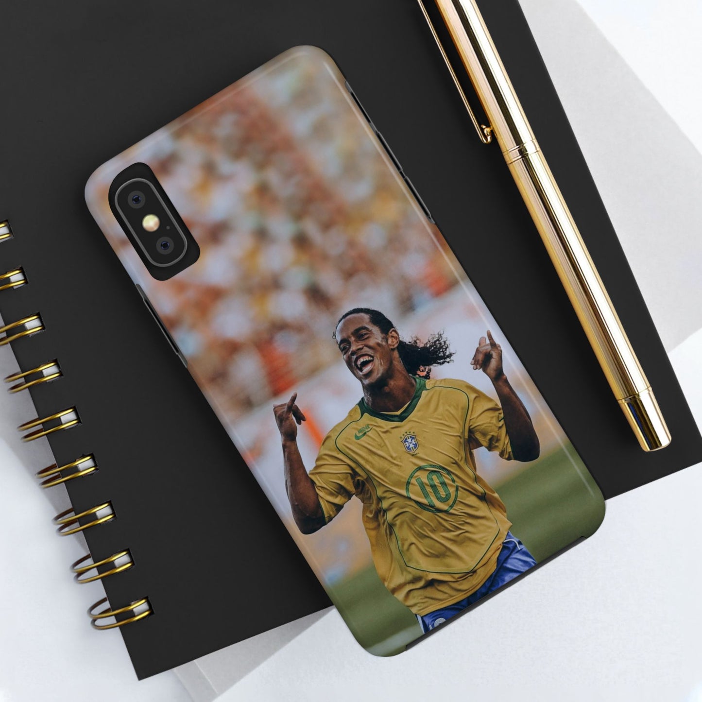 Ronaldinho Soccer Fan Tough Phone Cases - Celebration Design