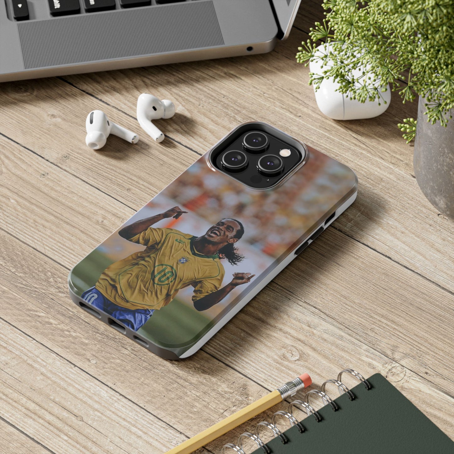 Ronaldinho Soccer Fan Tough Phone Cases - Celebration Design