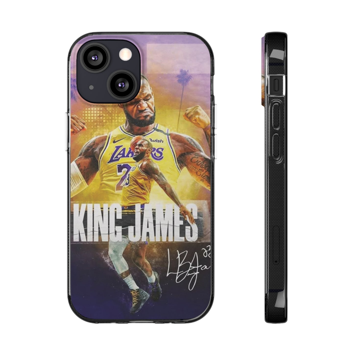 LeBron James Soft Phone Case - Sports Fan Essential for Lakers Lovers