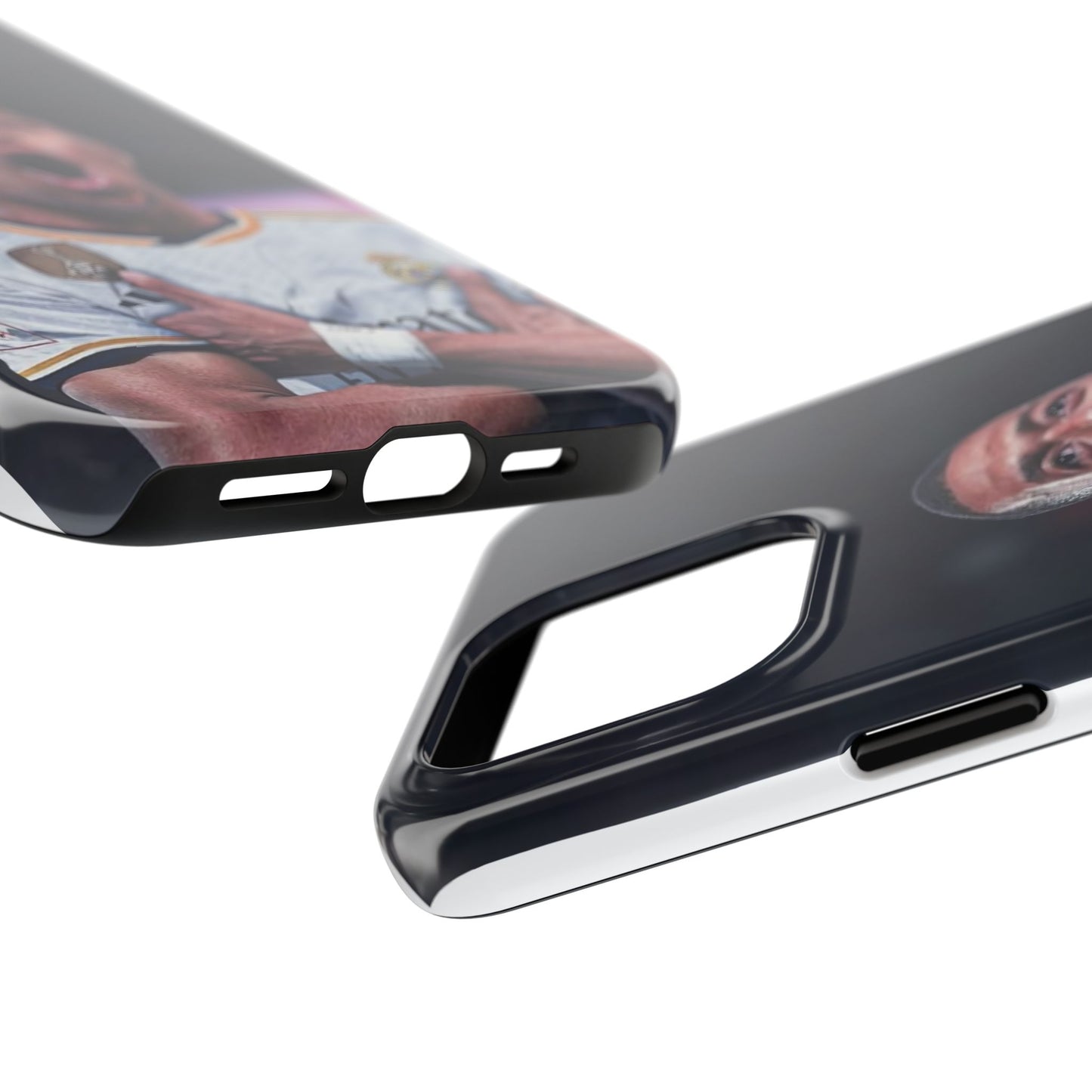 Kylian Mbappé Sporty Tough Phone Case with Goal Celebration Design