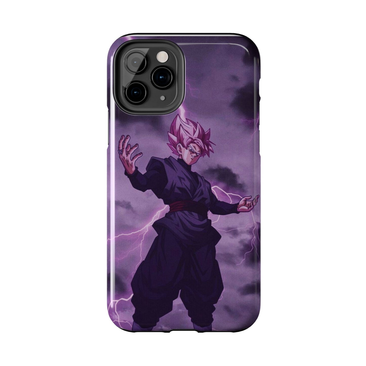 Black Goku Anime Tough Phone Case - Dragon Ball Z Inspired Design