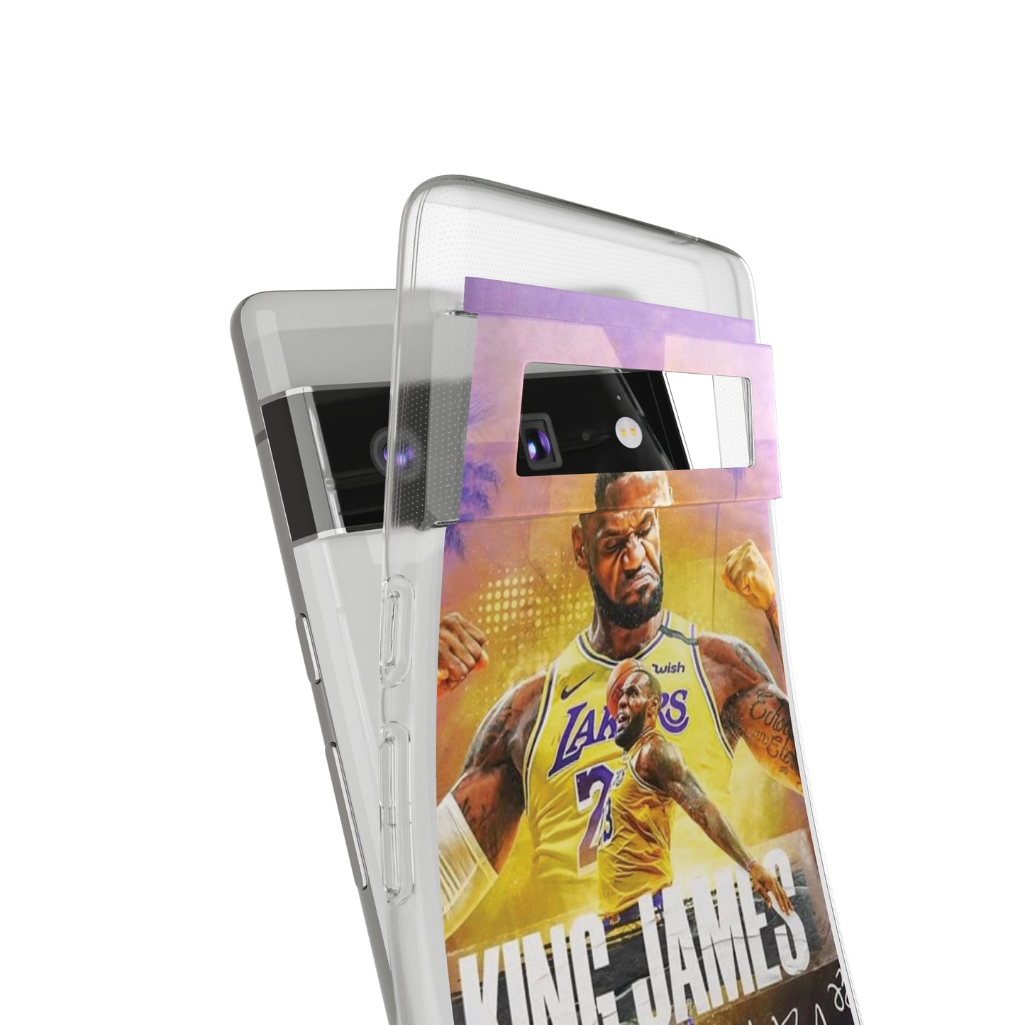LeBron James Soft Phone Case - Sports Fan Essential for Lakers Lovers