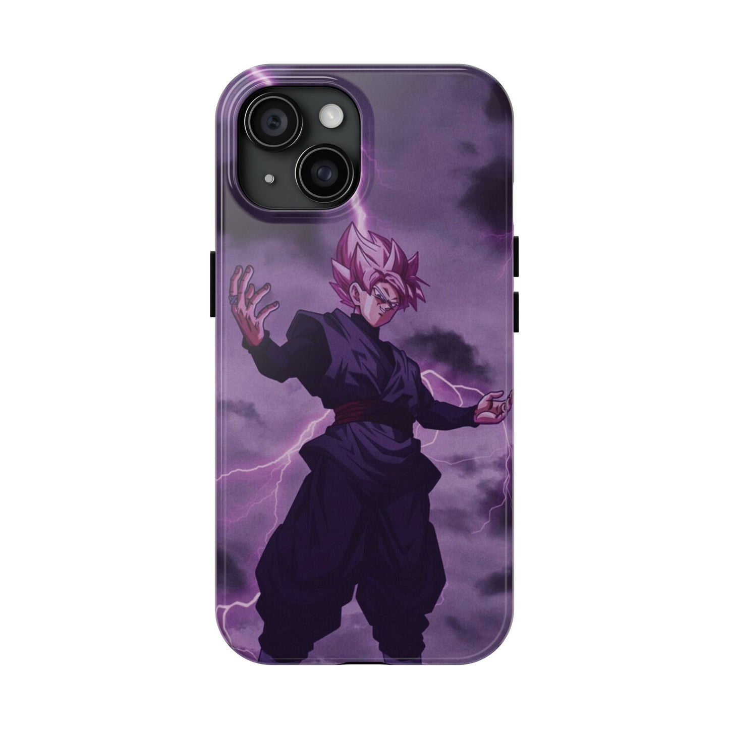 Black Goku Anime Tough Phone Case - Dragon Ball Z Inspired Design