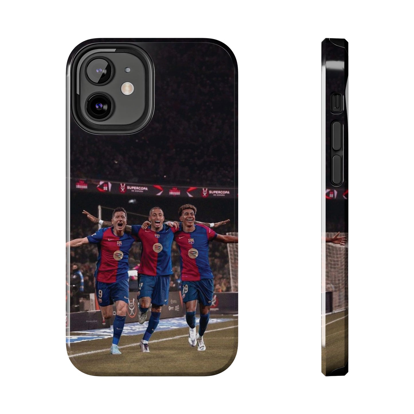 Lewandowski, Raphinha, Lamine Yamal Soccer Team Tough Phone Case - Durable Protection for Fans!