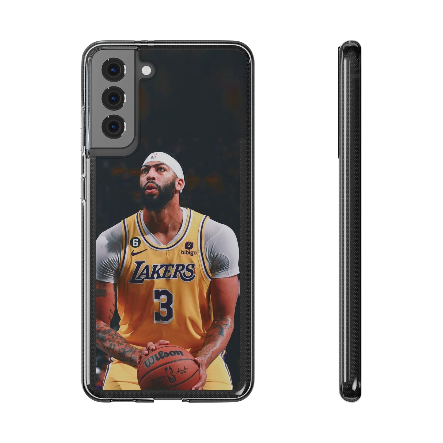Anthony Davis Lakers Soft Phone Case - Perfect Gift for Basketball Fans