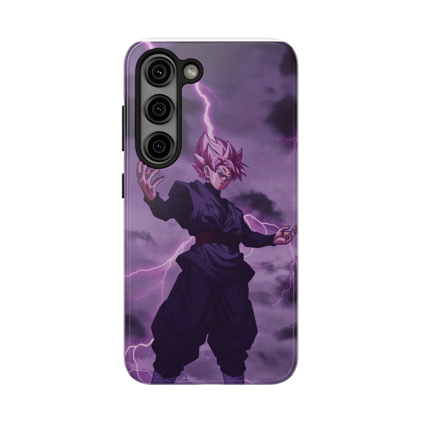 Black Goku Anime Tough Phone Case - Dragon Ball Z Inspired Design
