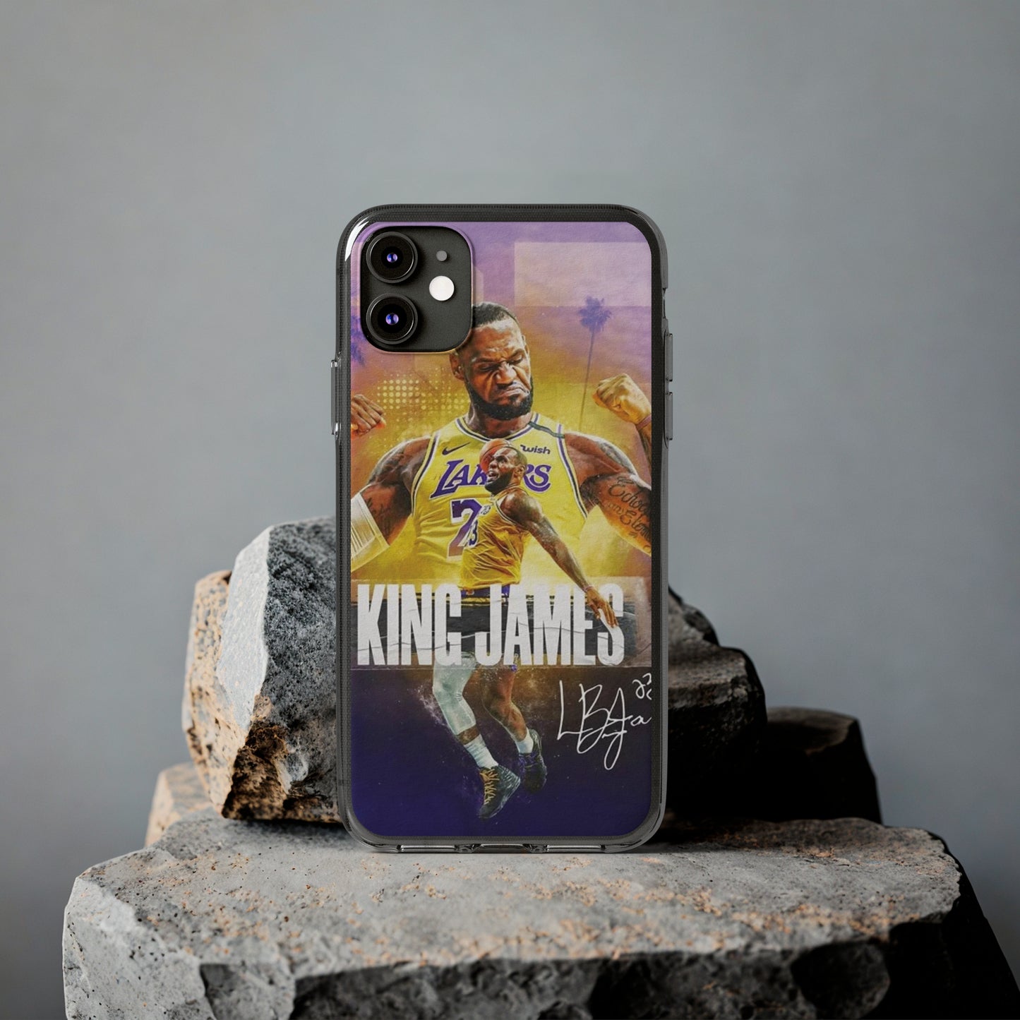 LeBron James Soft Phone Case - Sports Fan Essential for Lakers Lovers