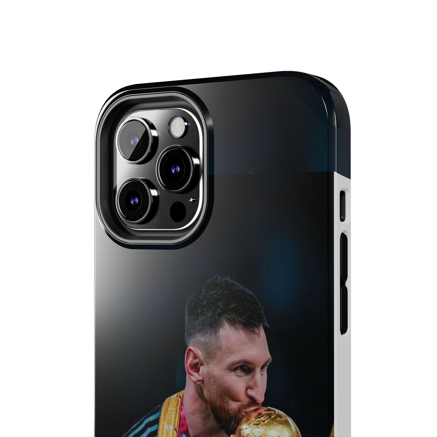 Messi World Cup Champion Tough Phone Case - Messi Trophy Design