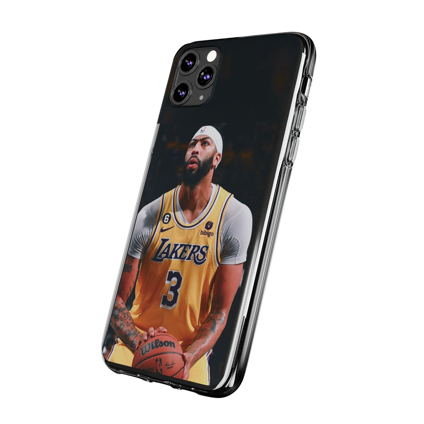 Anthony Davis Lakers Soft Phone Case - Perfect Gift for Basketball Fans