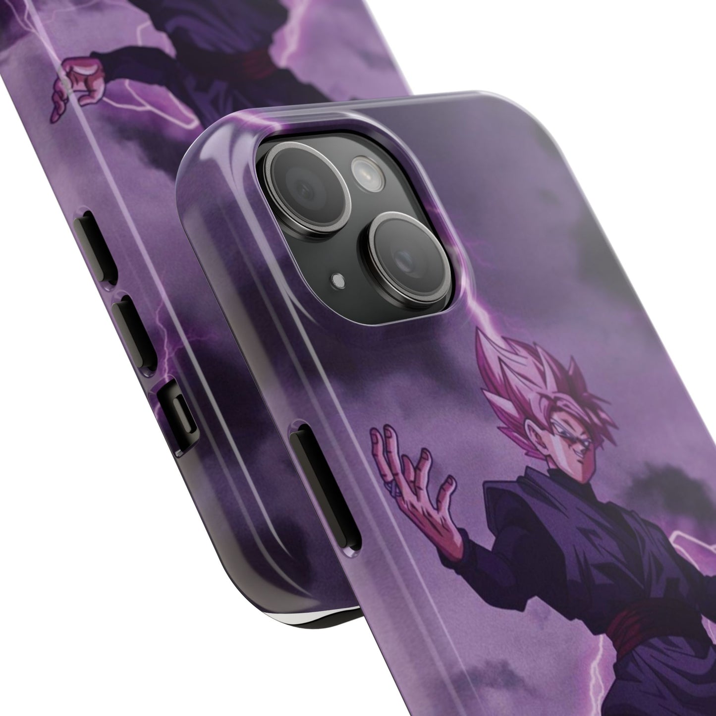 Black Goku Anime Tough Phone Case - Dragon Ball Z Inspired Design