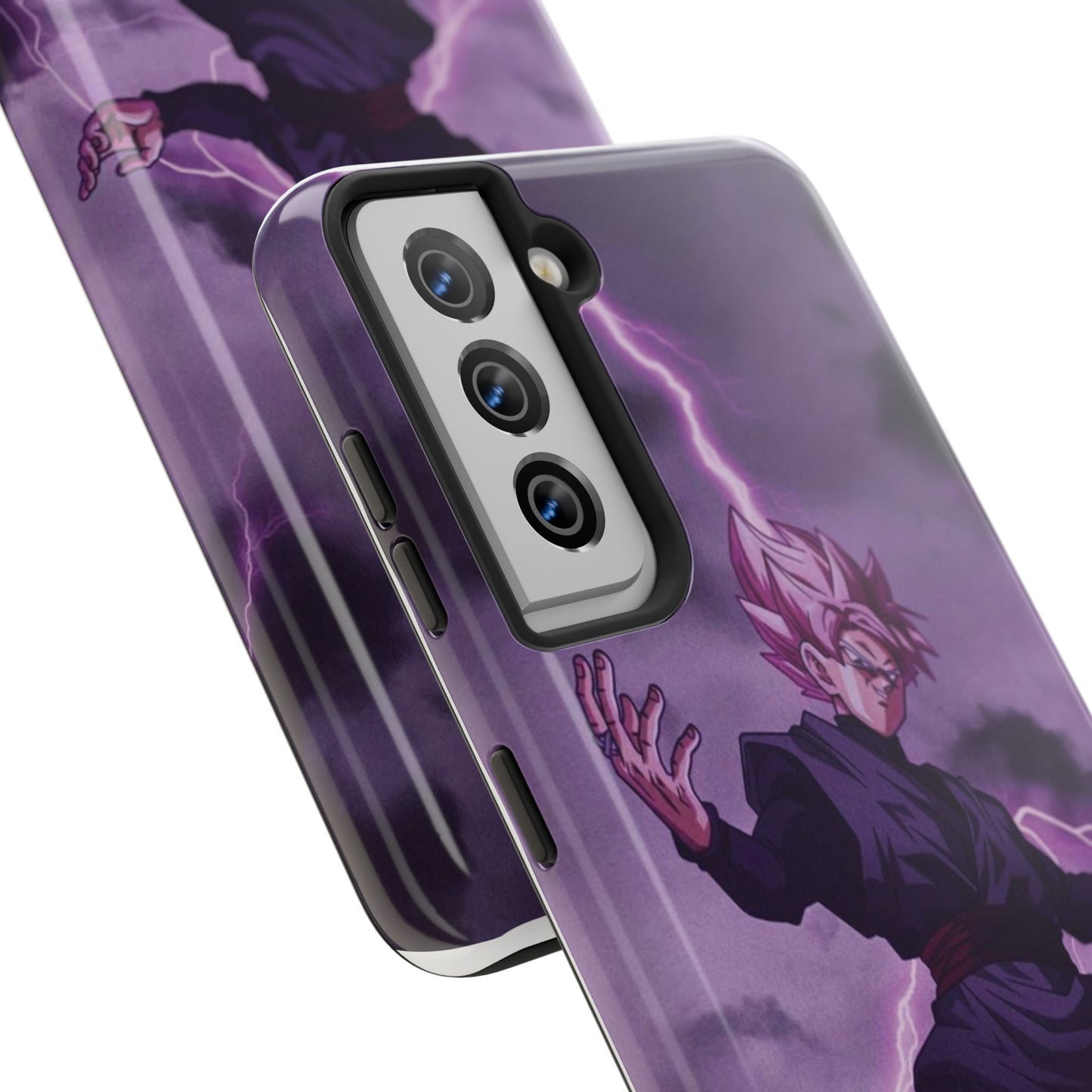 Black Goku Anime Tough Phone Case - Dragon Ball Z Inspired Design