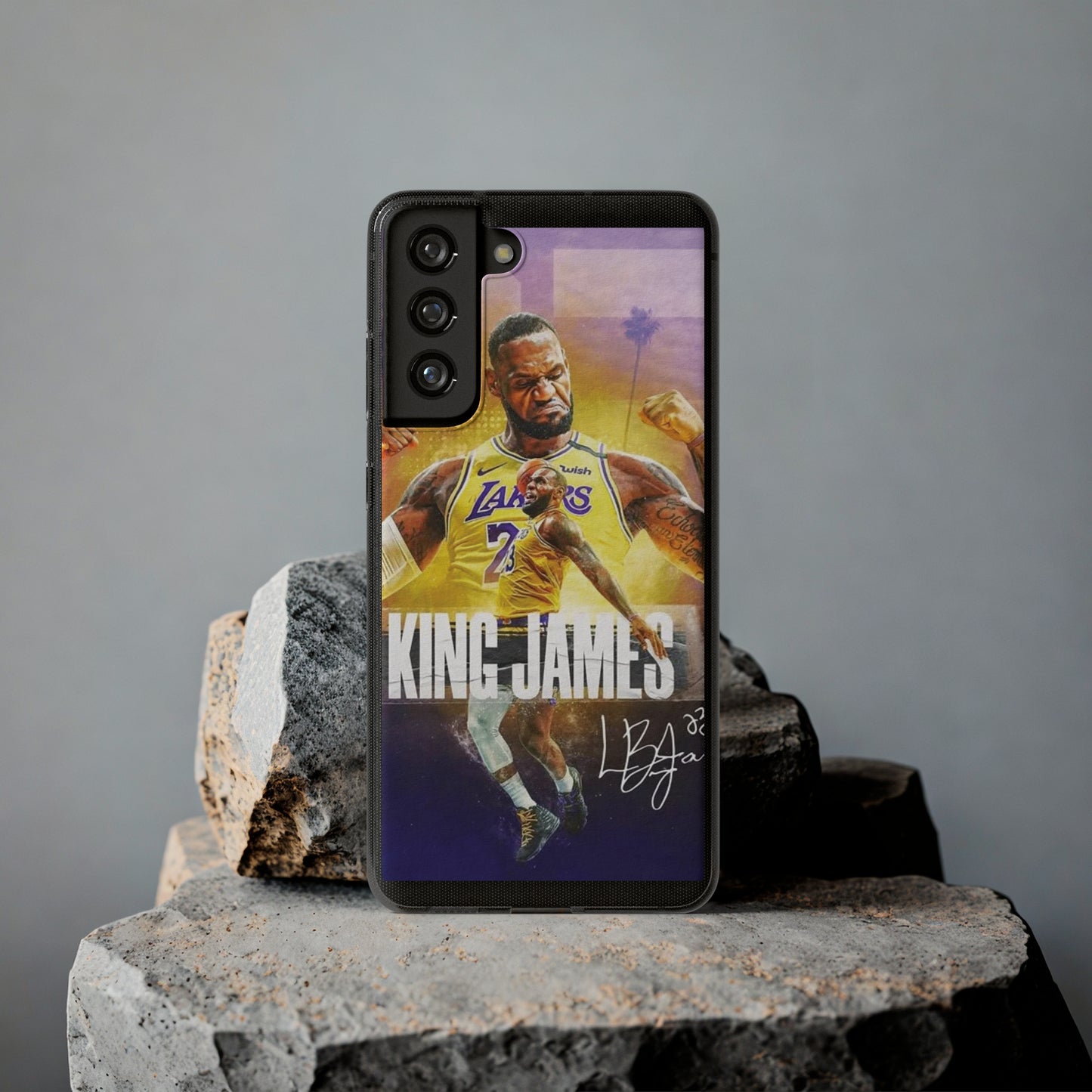 LeBron James Soft Phone Case - Sports Fan Essential for Lakers Lovers