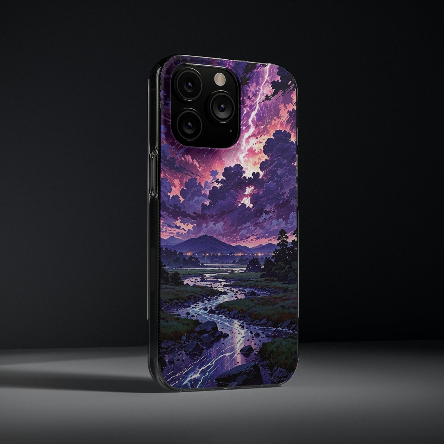 Scenic Nature Soft Phone Case - Stunning Landscape Design for Wilderness Lovers