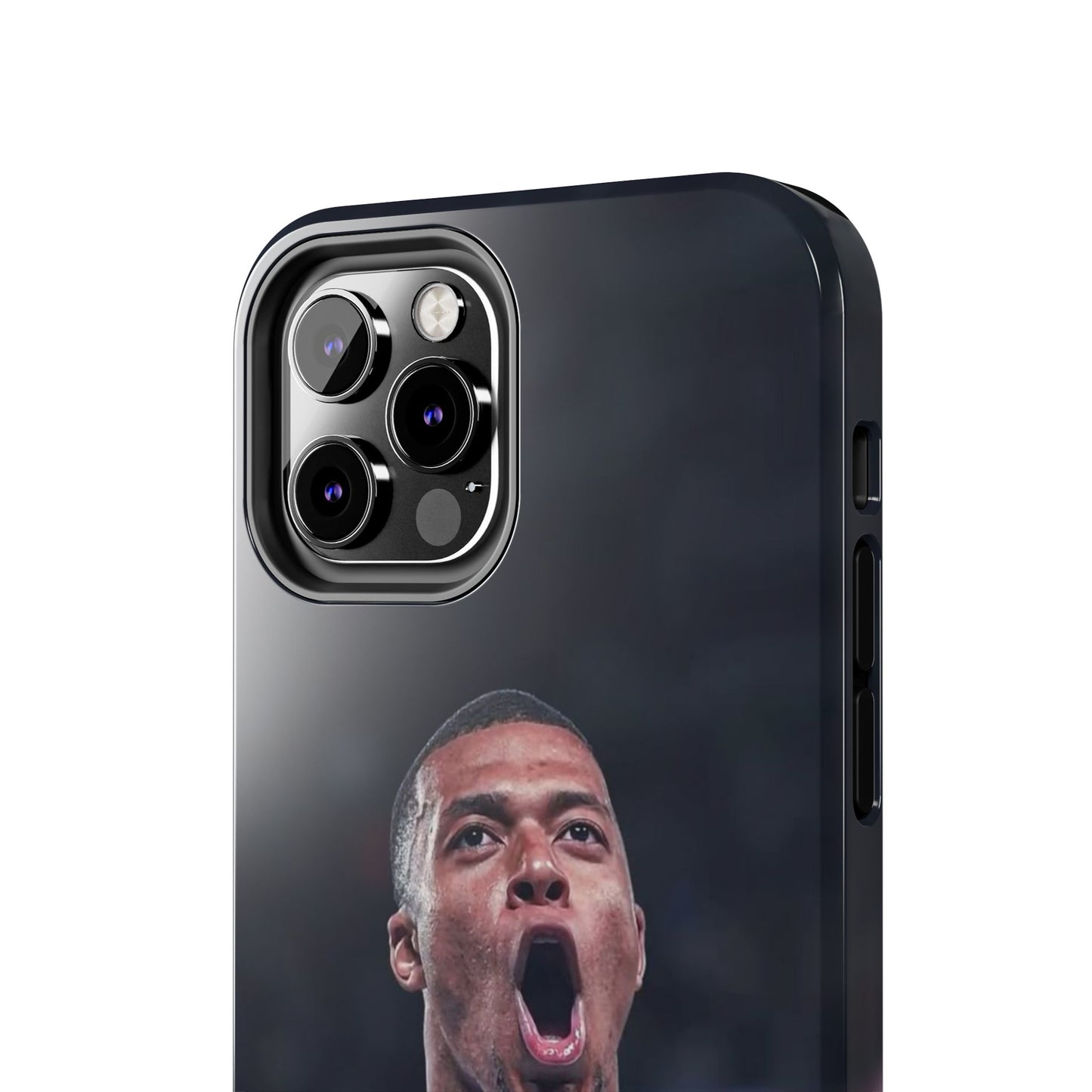 Kylian Mbappé Sporty Tough Phone Case with Goal Celebration Design