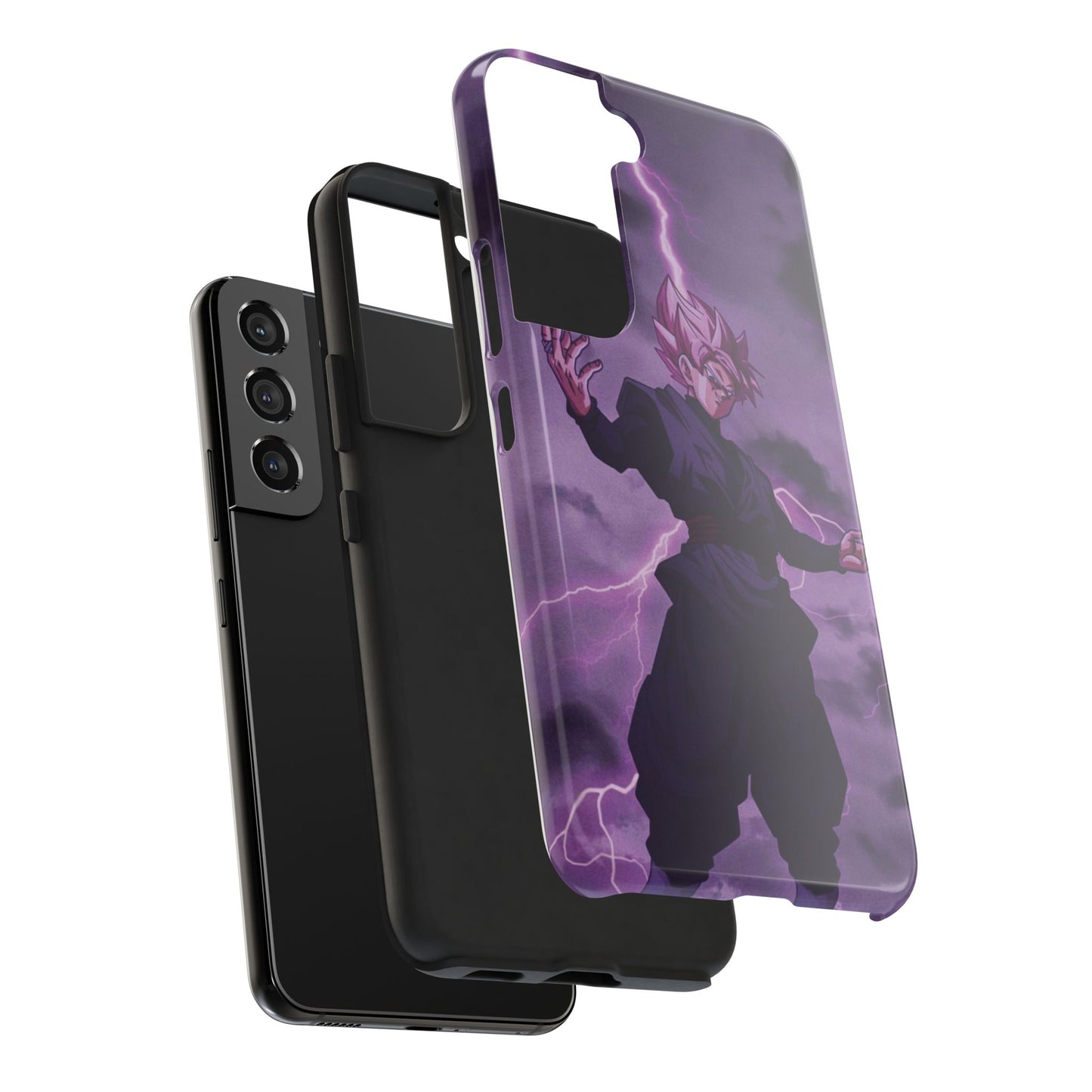 Black Goku Anime Tough Phone Case - Dragon Ball Z Inspired Design