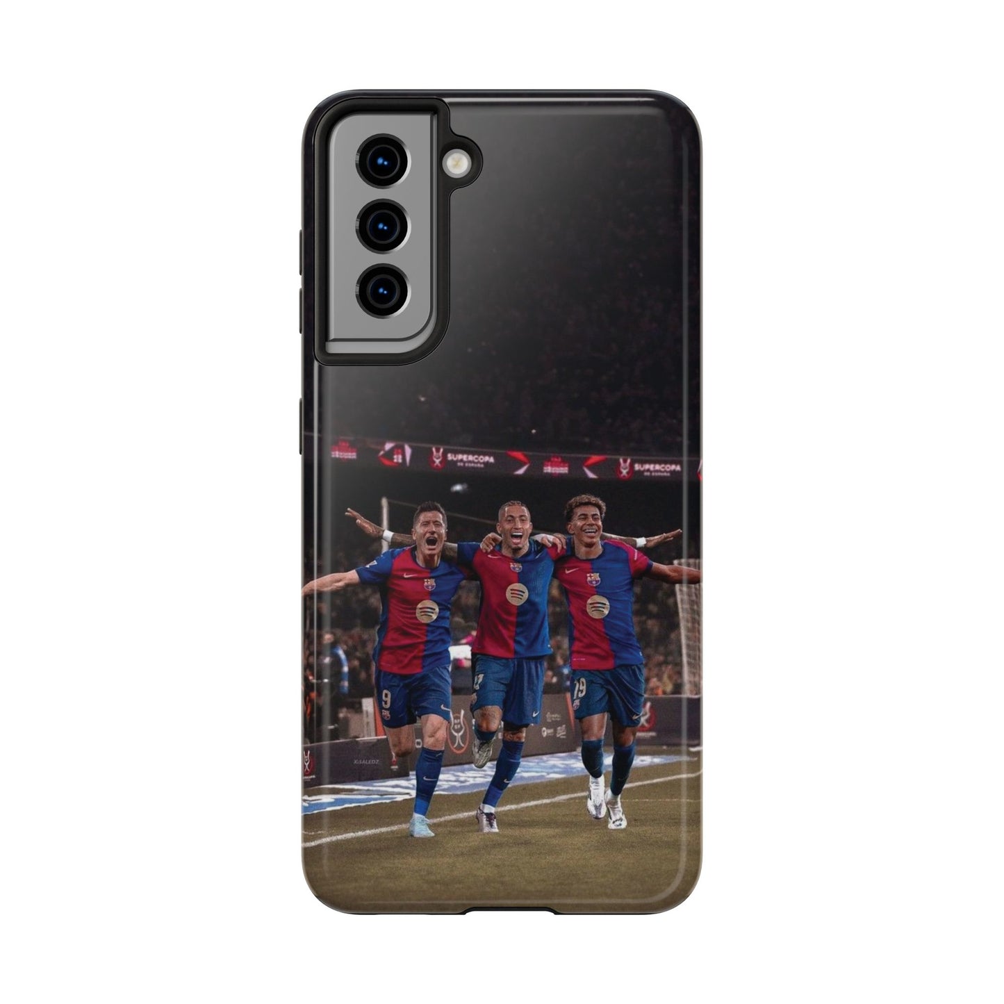 Lewandowski, Raphinha, Lamine Yamal Soccer Team Tough Phone Case - Durable Protection for Fans!
