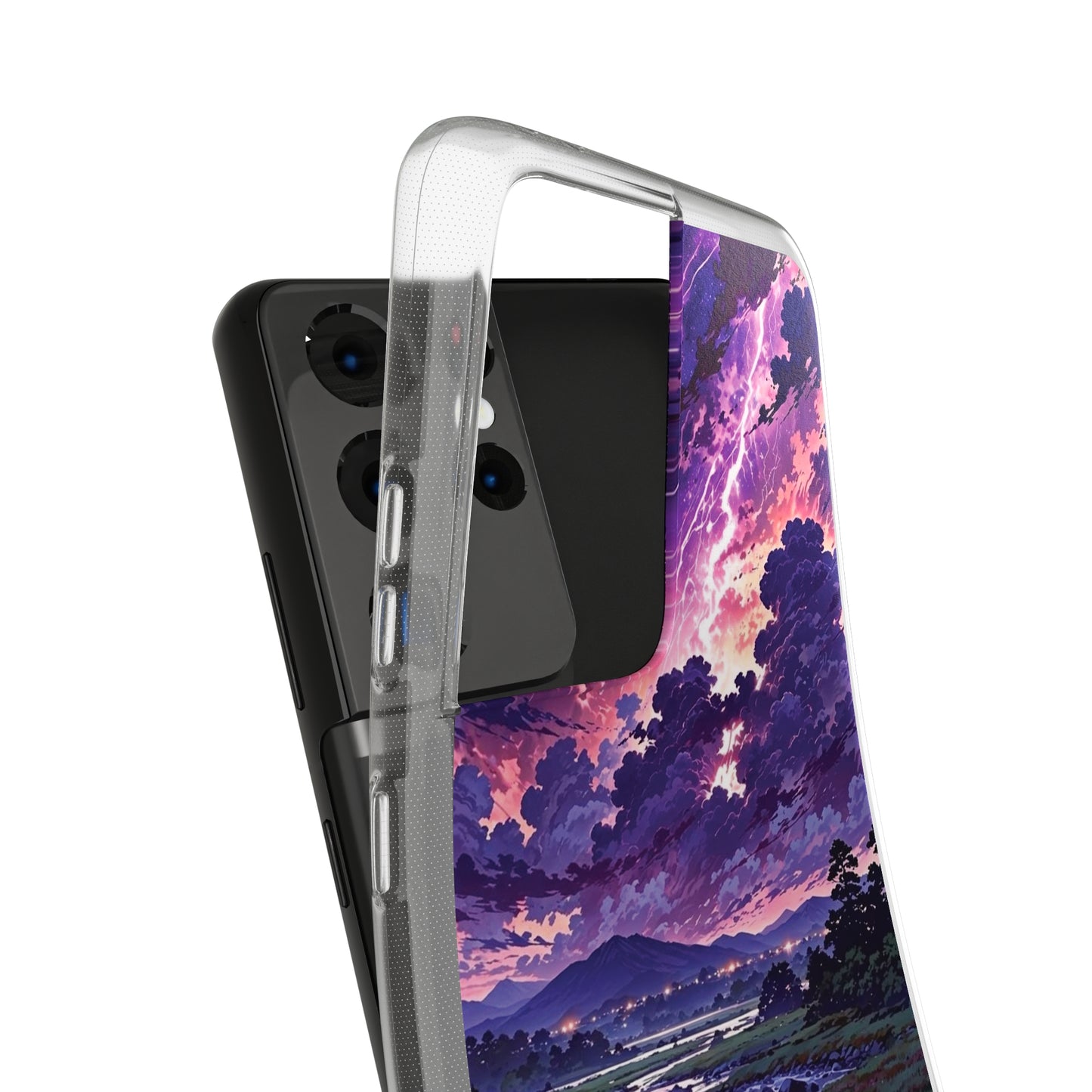 Scenic Nature Soft Phone Case - Stunning Landscape Design for Wilderness Lovers