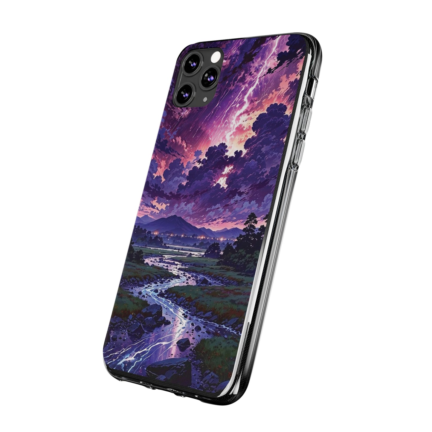 Scenic Nature Soft Phone Case - Stunning Landscape Design for Wilderness Lovers
