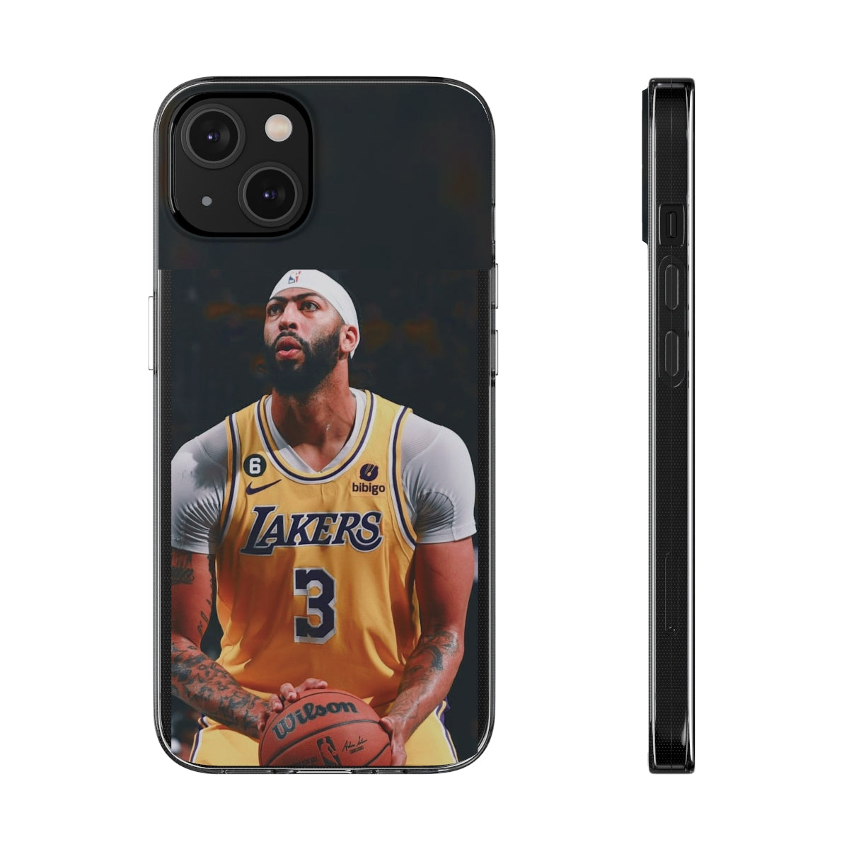 Anthony Davis Lakers Soft Phone Case - Perfect Gift for Basketball Fans