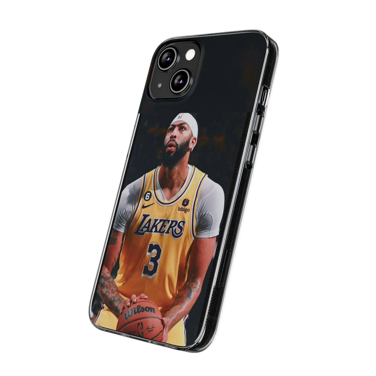 Anthony Davis Lakers Soft Phone Case - Perfect Gift for Basketball Fans