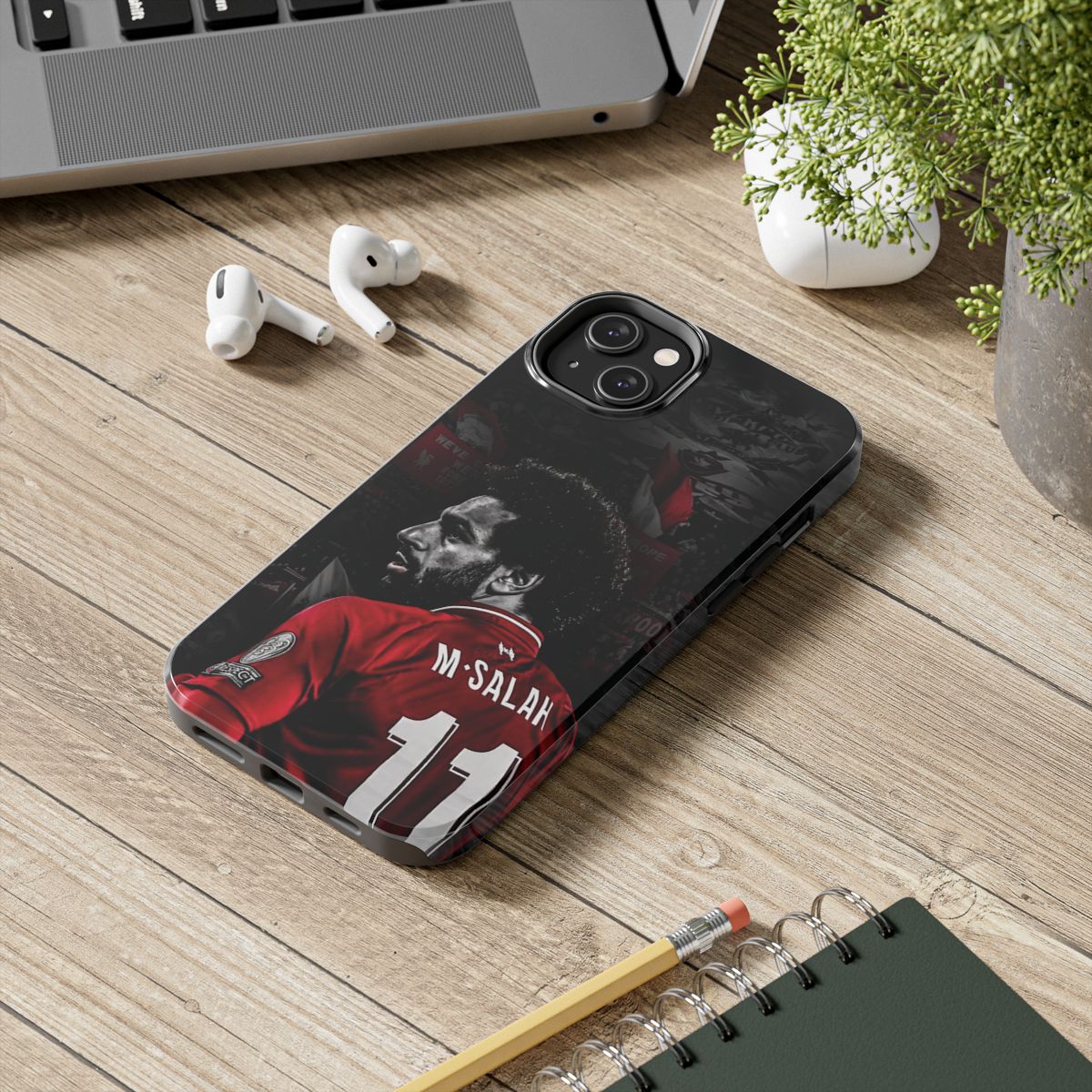 M'Salah Tough Phone Case - Durable Soccer Design for Fans