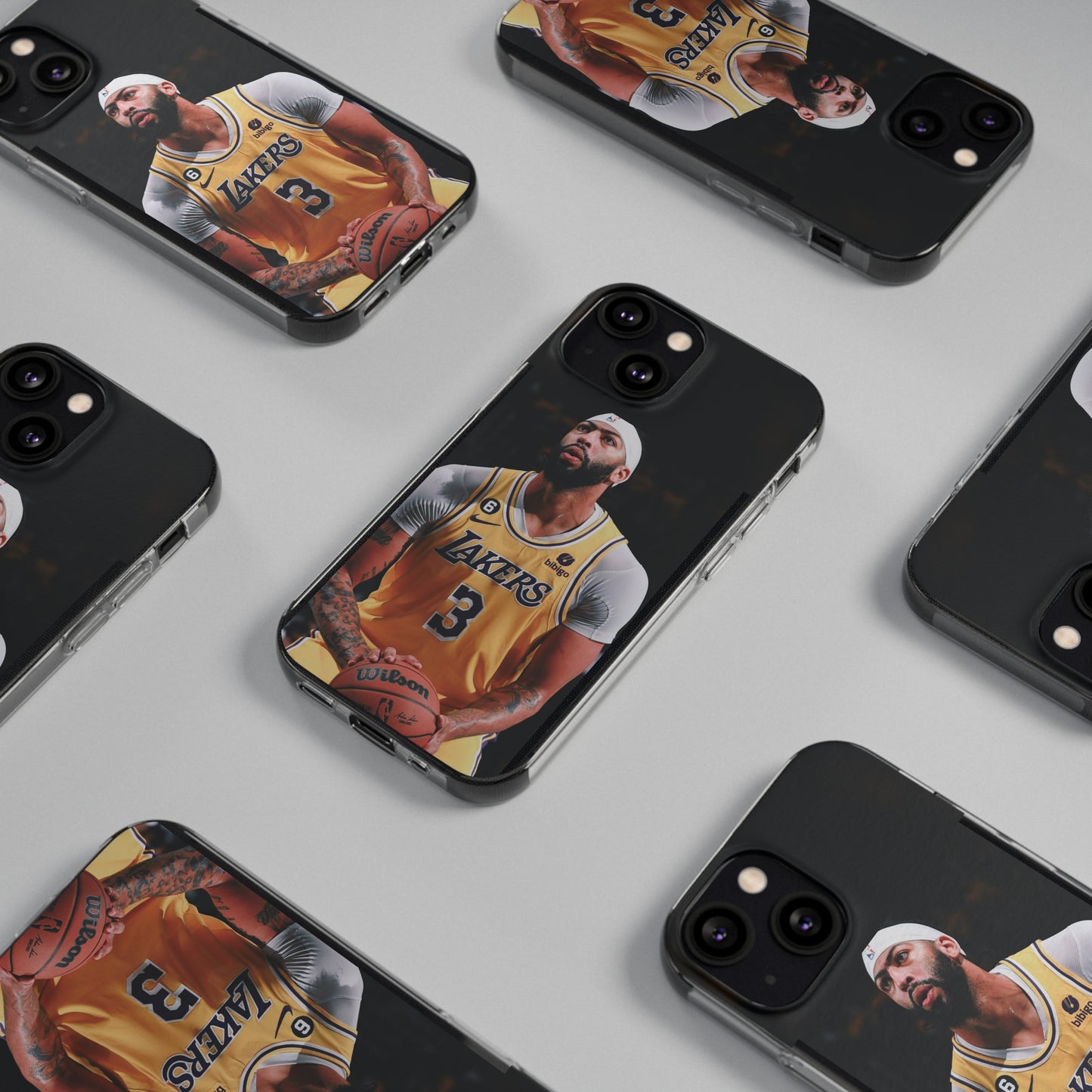 Anthony Davis Lakers Soft Phone Case - Perfect Gift for Basketball Fans
