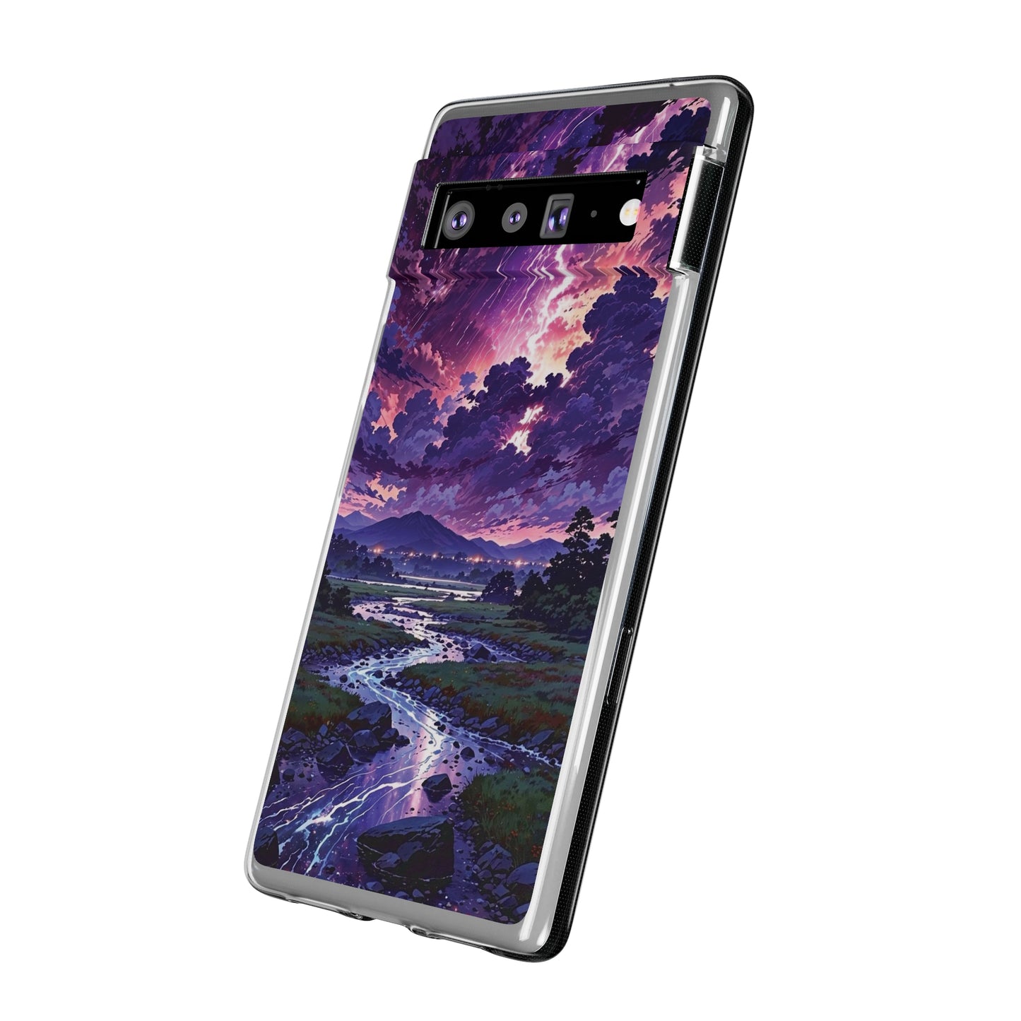 Scenic Nature Soft Phone Case - Stunning Landscape Design for Wilderness Lovers