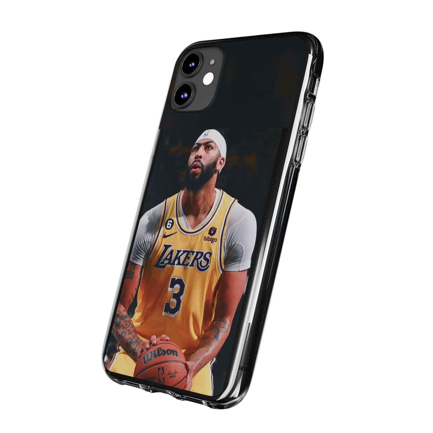 Anthony Davis Lakers Soft Phone Case - Perfect Gift for Basketball Fans