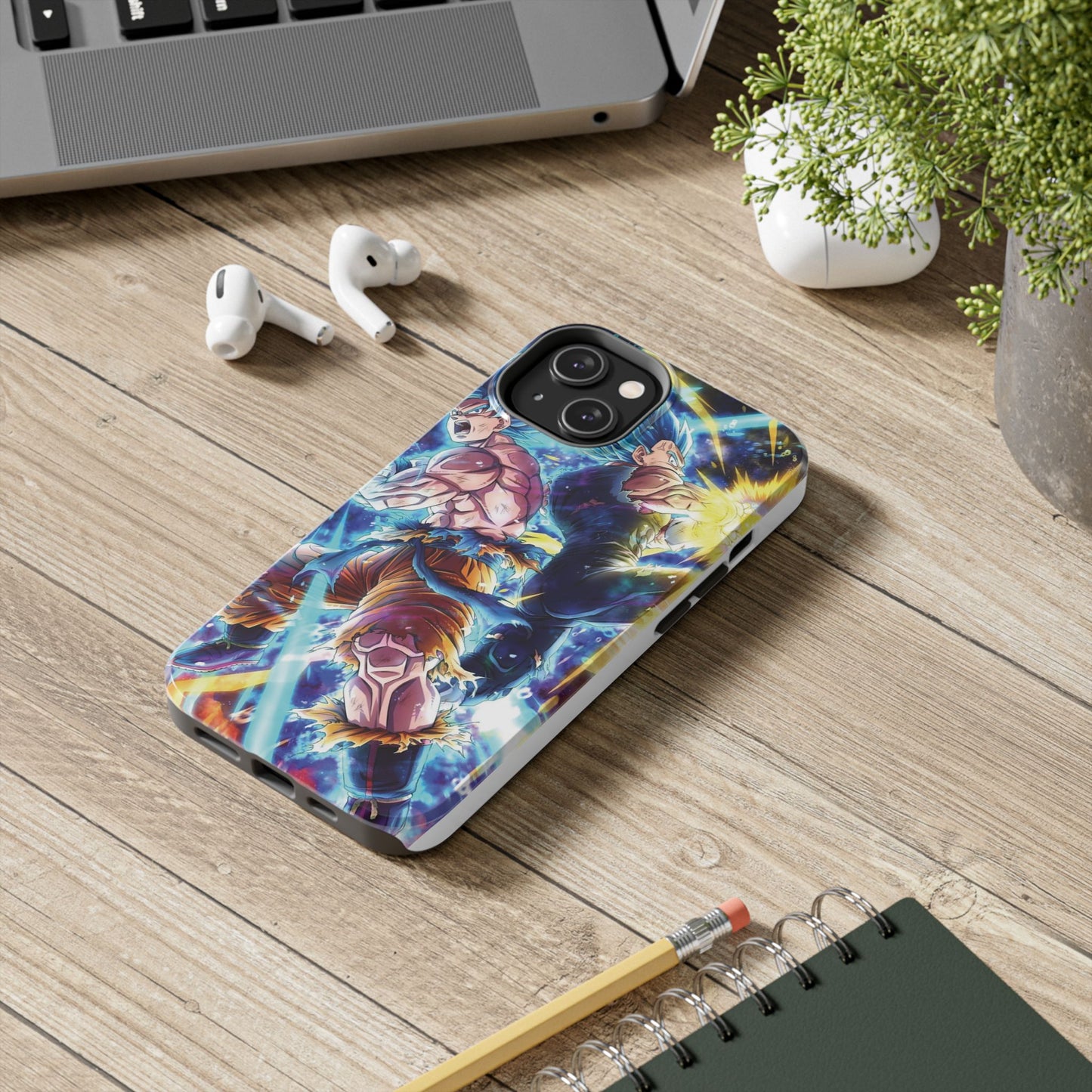 Goku Vegeta Dragon Ball Super Tough Phone Case - Vibrant Anime Character Design