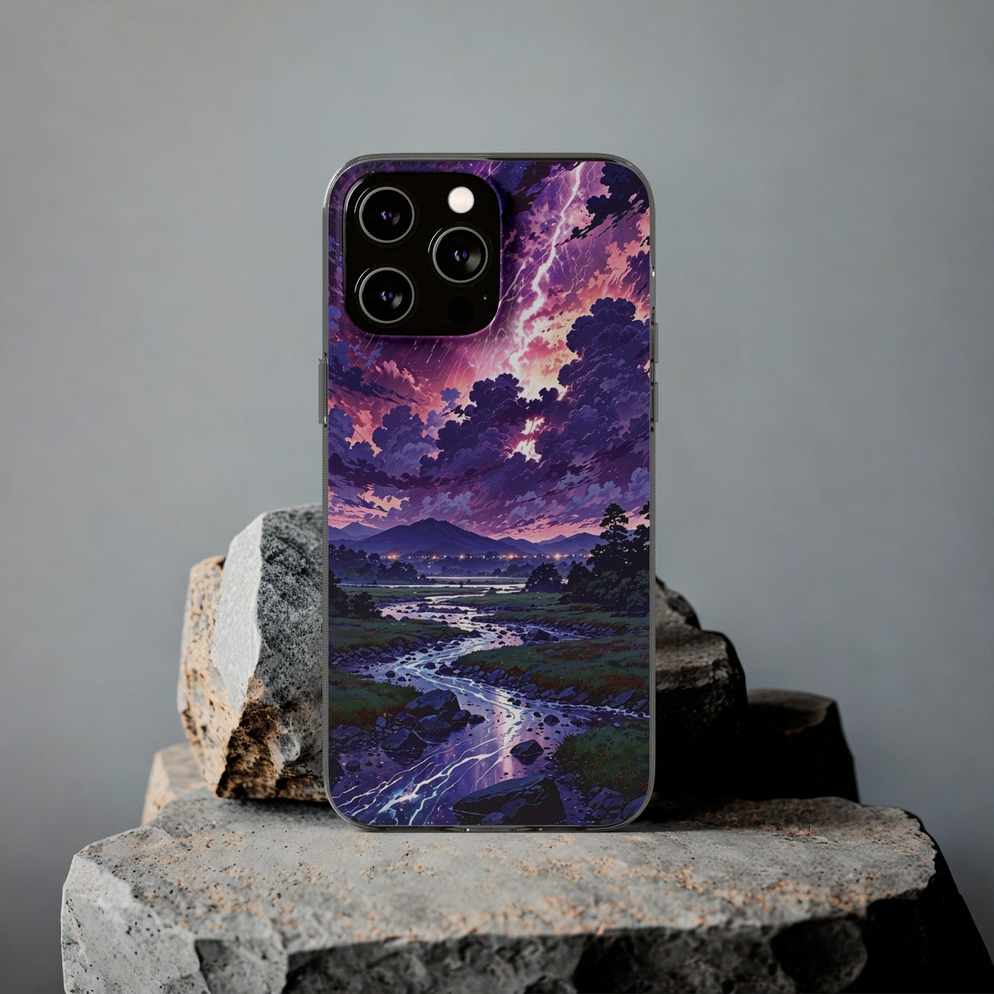 Scenic Nature Soft Phone Case - Stunning Landscape Design for Wilderness Lovers