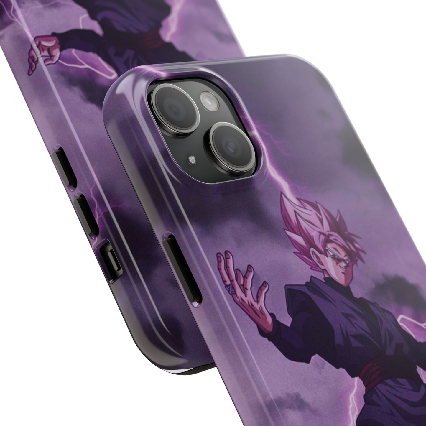 Black Goku Anime Tough Phone Case - Dragon Ball Z Inspired Design