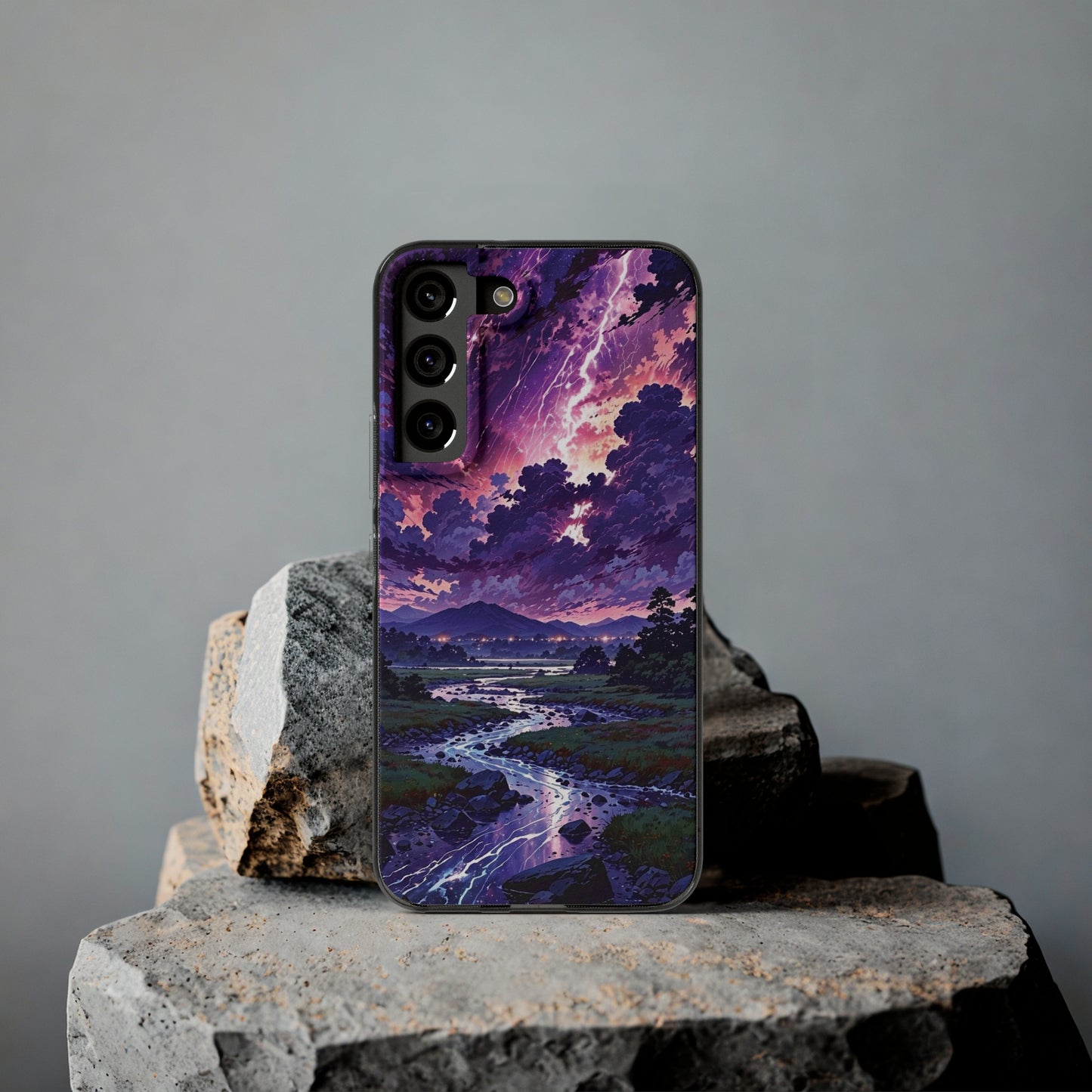 Scenic Nature Soft Phone Case - Stunning Landscape Design for Wilderness Lovers