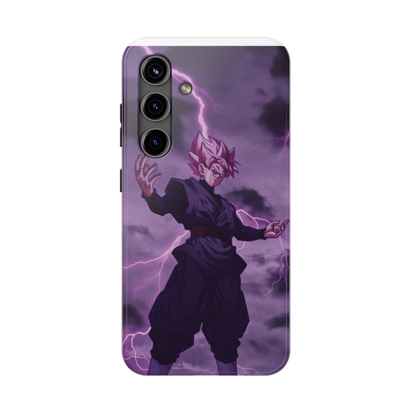 Black Goku Anime Tough Phone Case - Dragon Ball Z Inspired Design