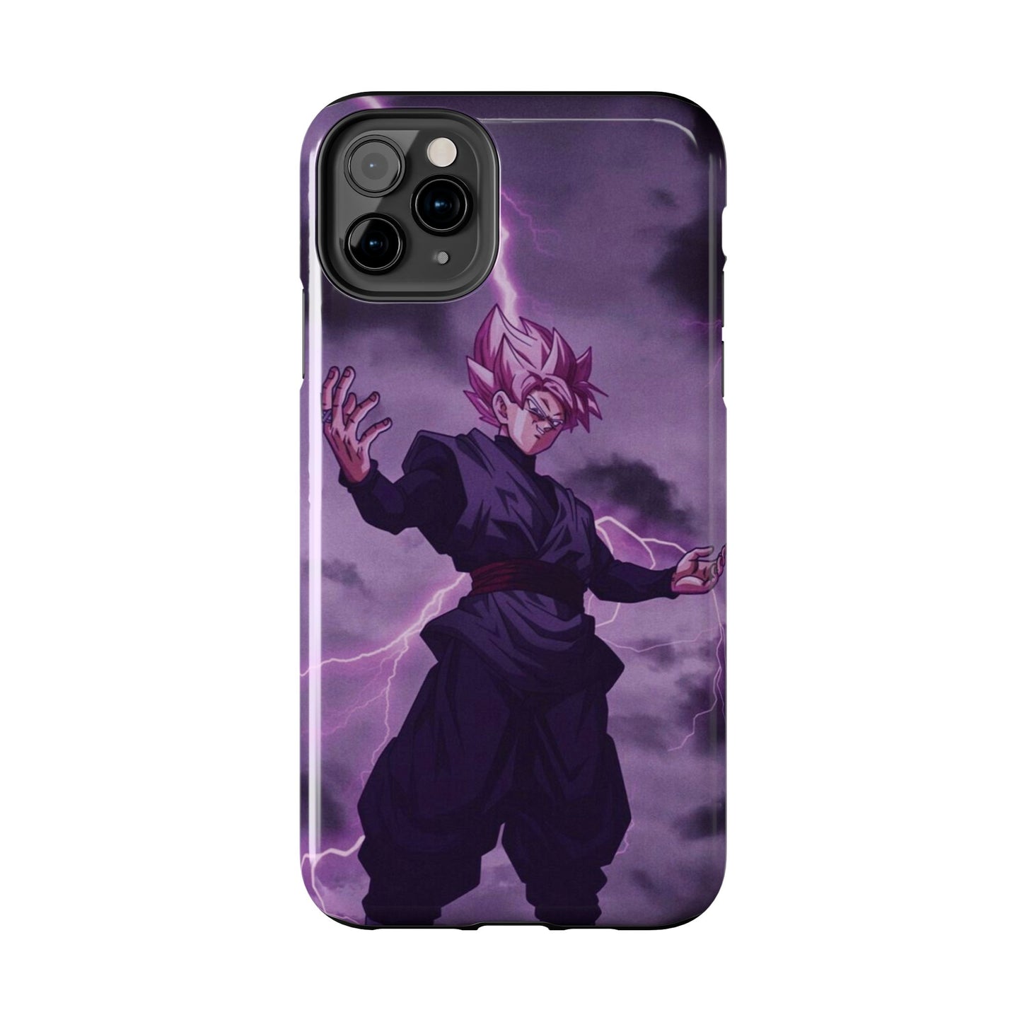 Black Goku Anime Tough Phone Case - Dragon Ball Z Inspired Design