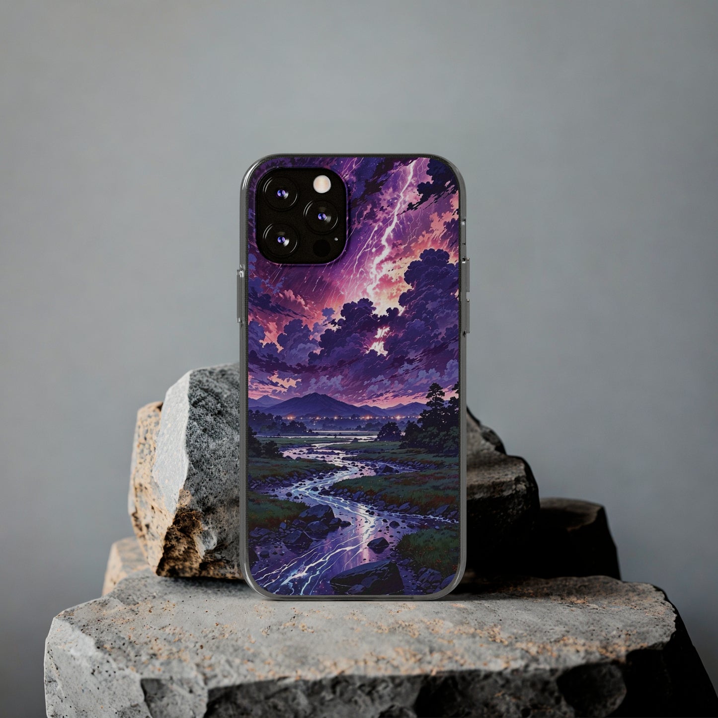 Scenic Nature Soft Phone Case - Stunning Landscape Design for Wilderness Lovers
