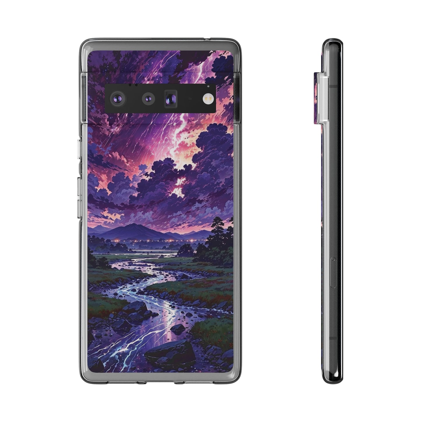 Scenic Nature Soft Phone Case - Stunning Landscape Design for Wilderness Lovers