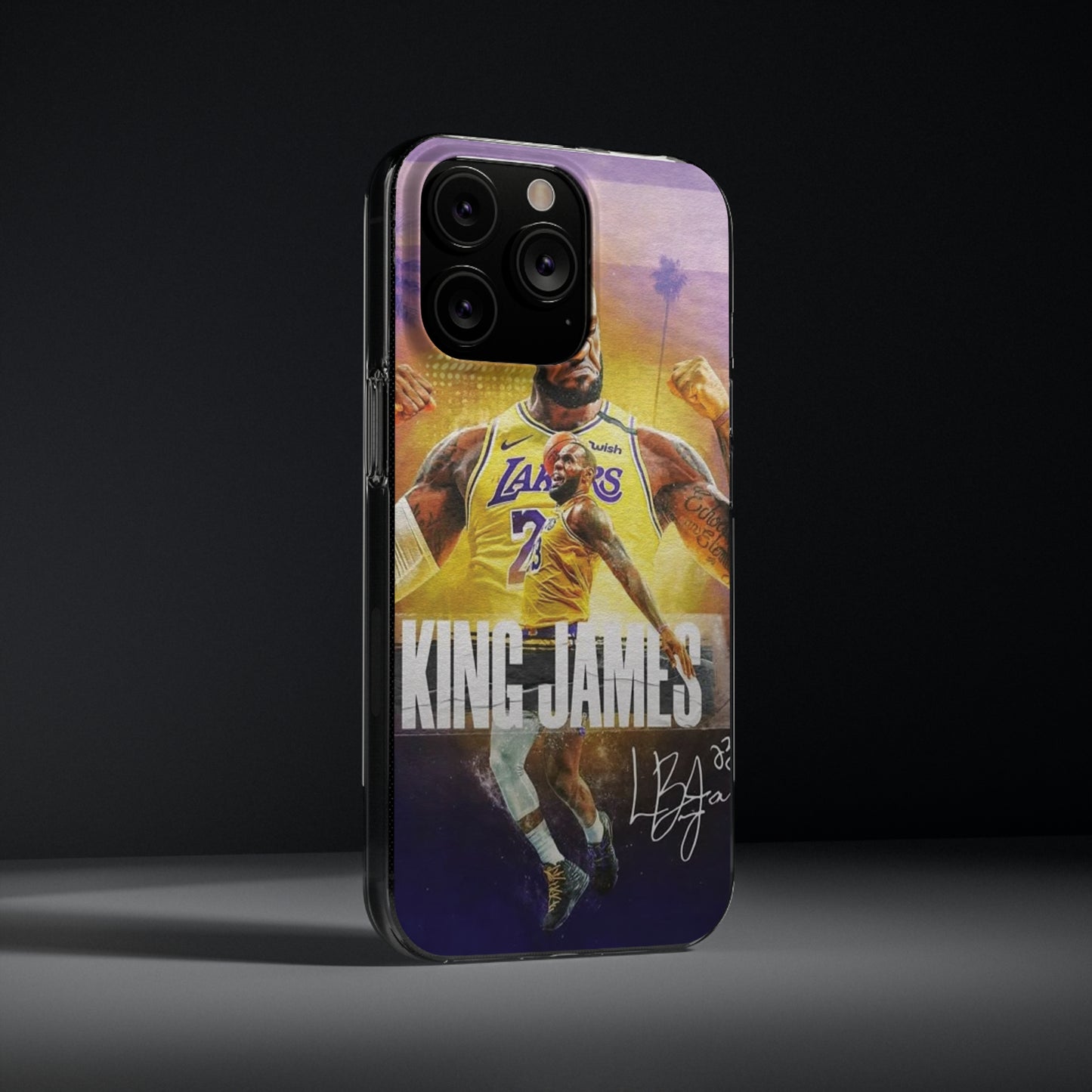 LeBron James Soft Phone Case - Sports Fan Essential for Lakers Lovers
