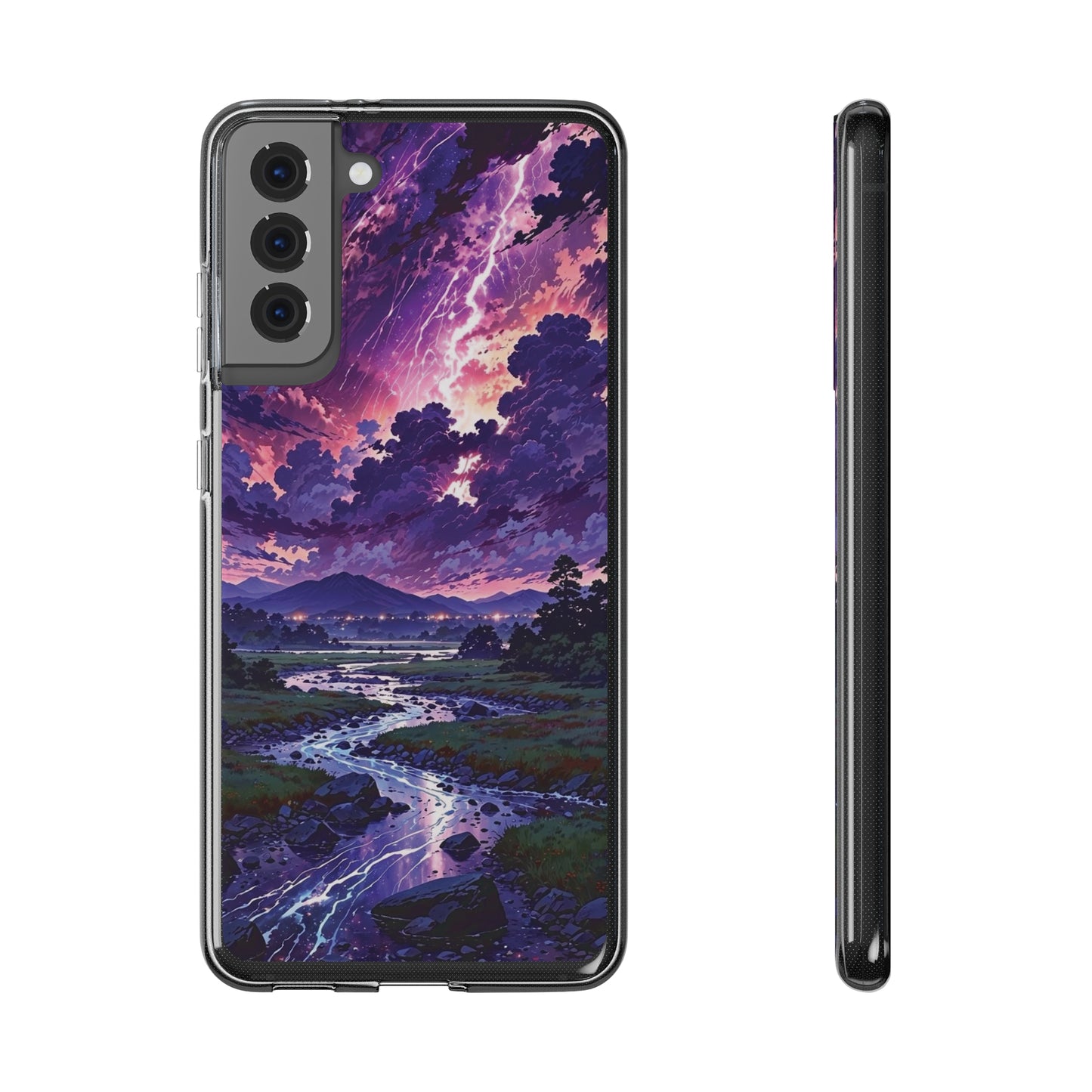 Scenic Nature Soft Phone Case - Stunning Landscape Design for Wilderness Lovers