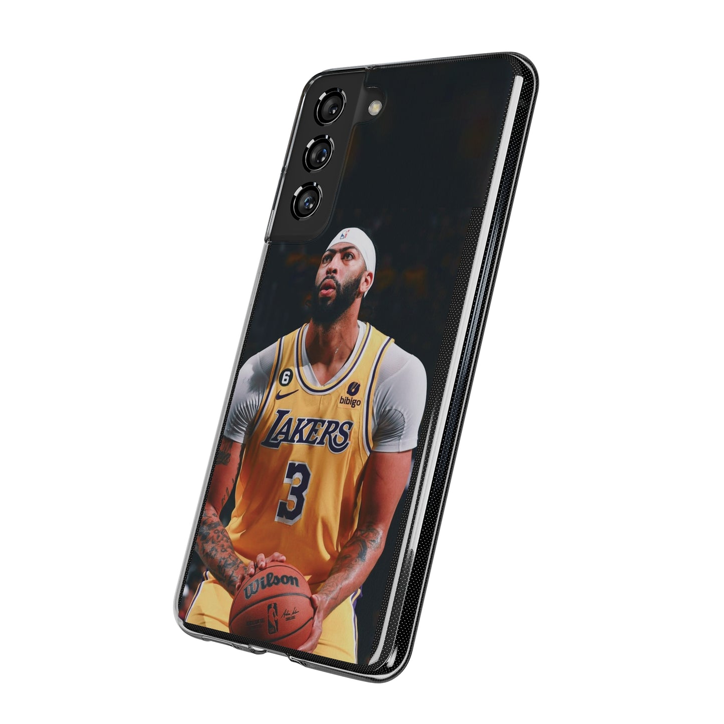 Anthony Davis Lakers Soft Phone Case - Perfect Gift for Basketball Fans