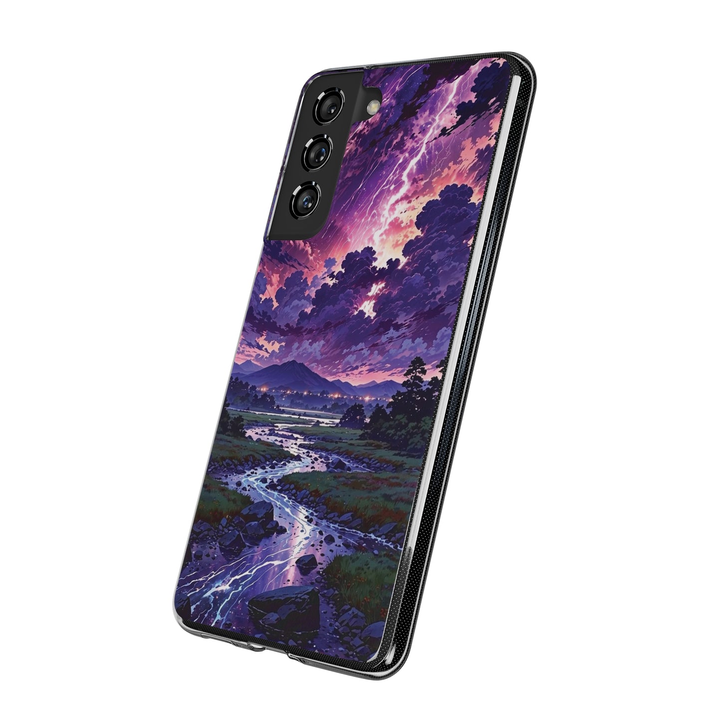 Scenic Nature Soft Phone Case - Stunning Landscape Design for Wilderness Lovers