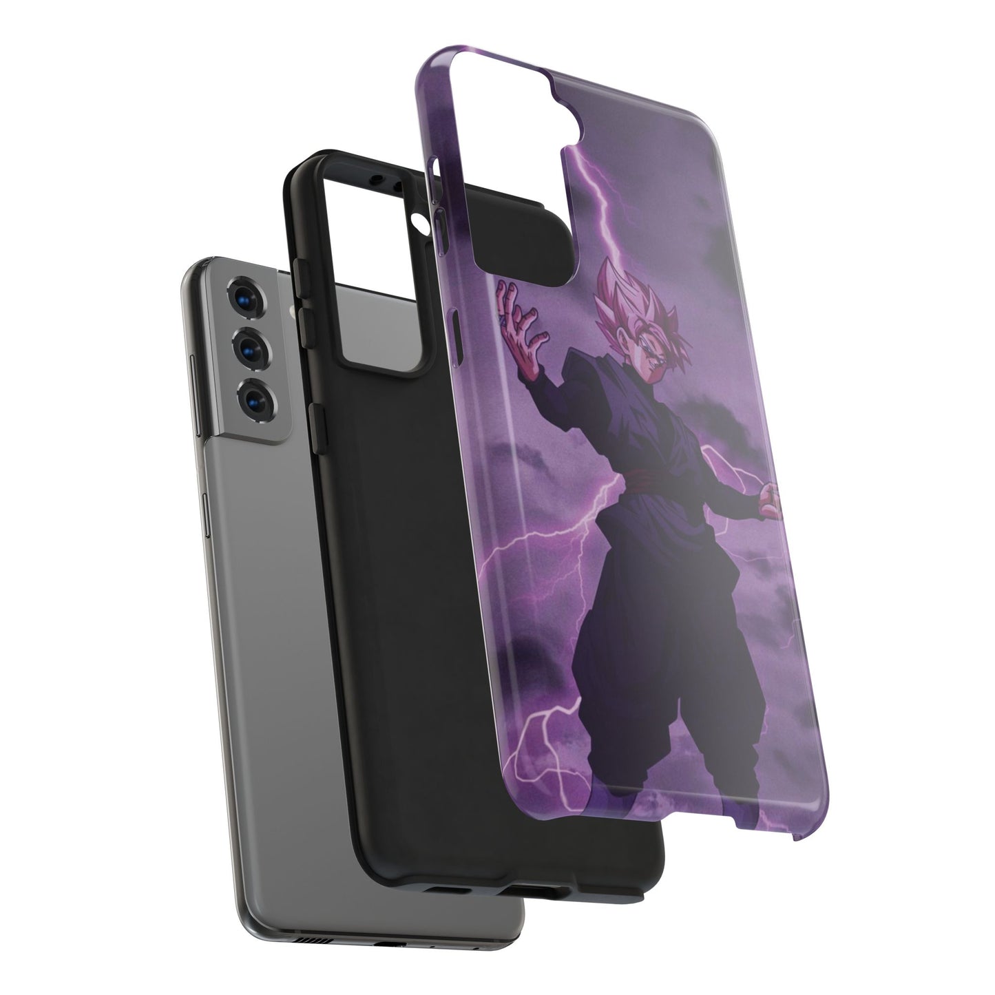 Black Goku Anime Tough Phone Case - Dragon Ball Z Inspired Design